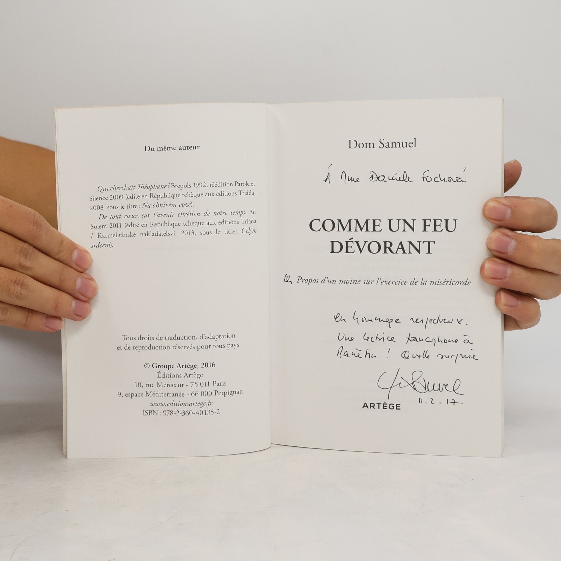 Samuel Dom Comme un feu dévorant