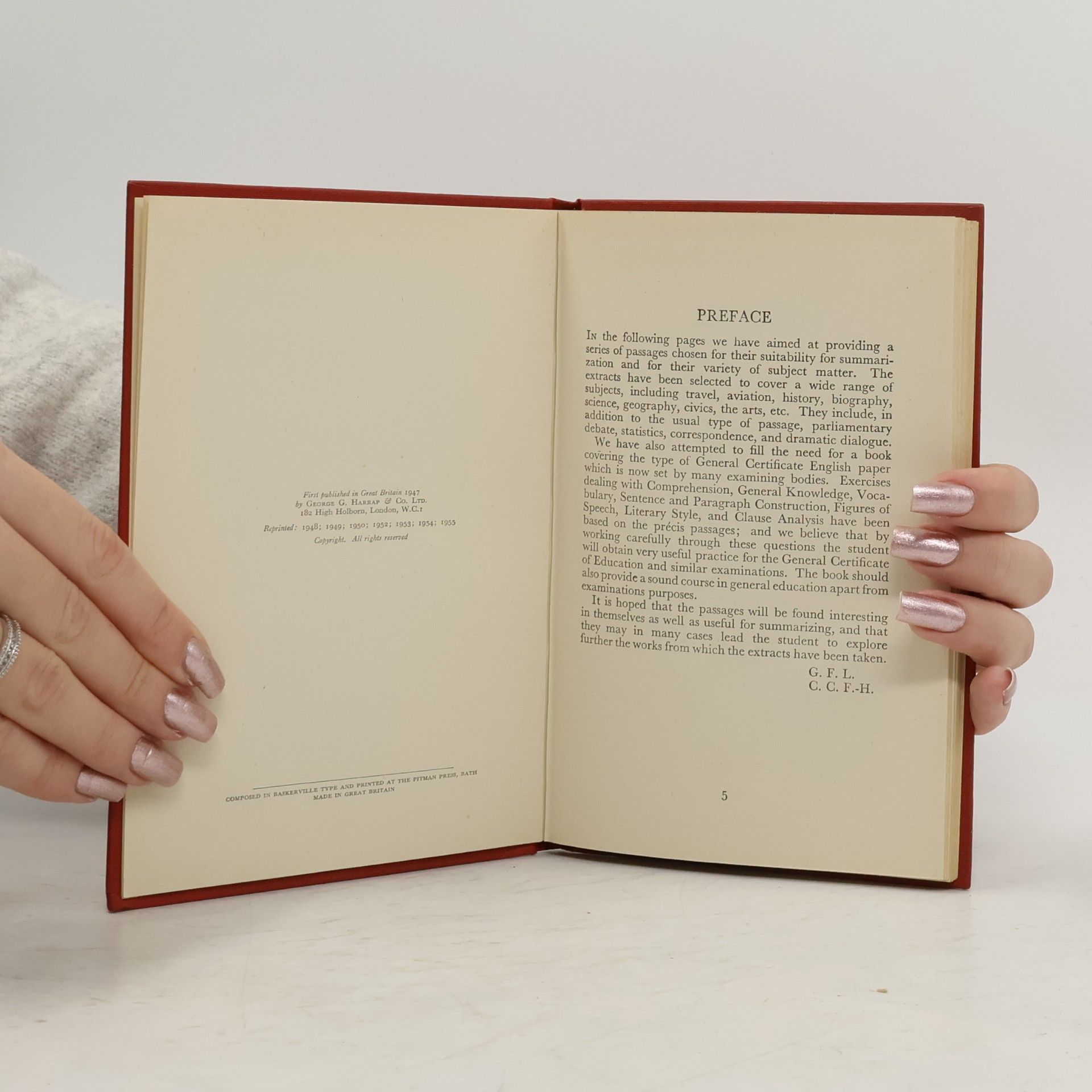 G. F. Lamb Précis and Comprehension for General Certificate