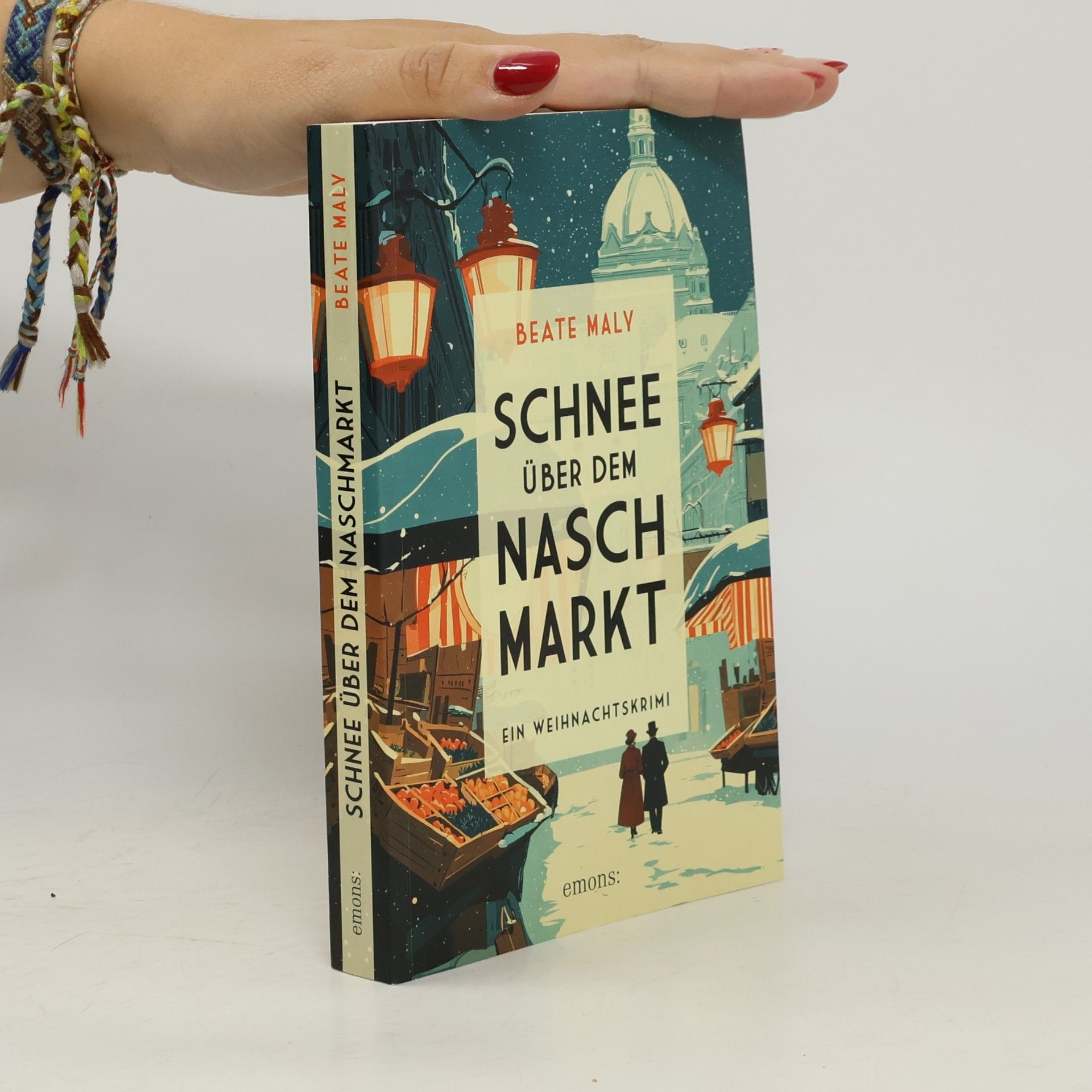 Schnee über dem Naschmarkt