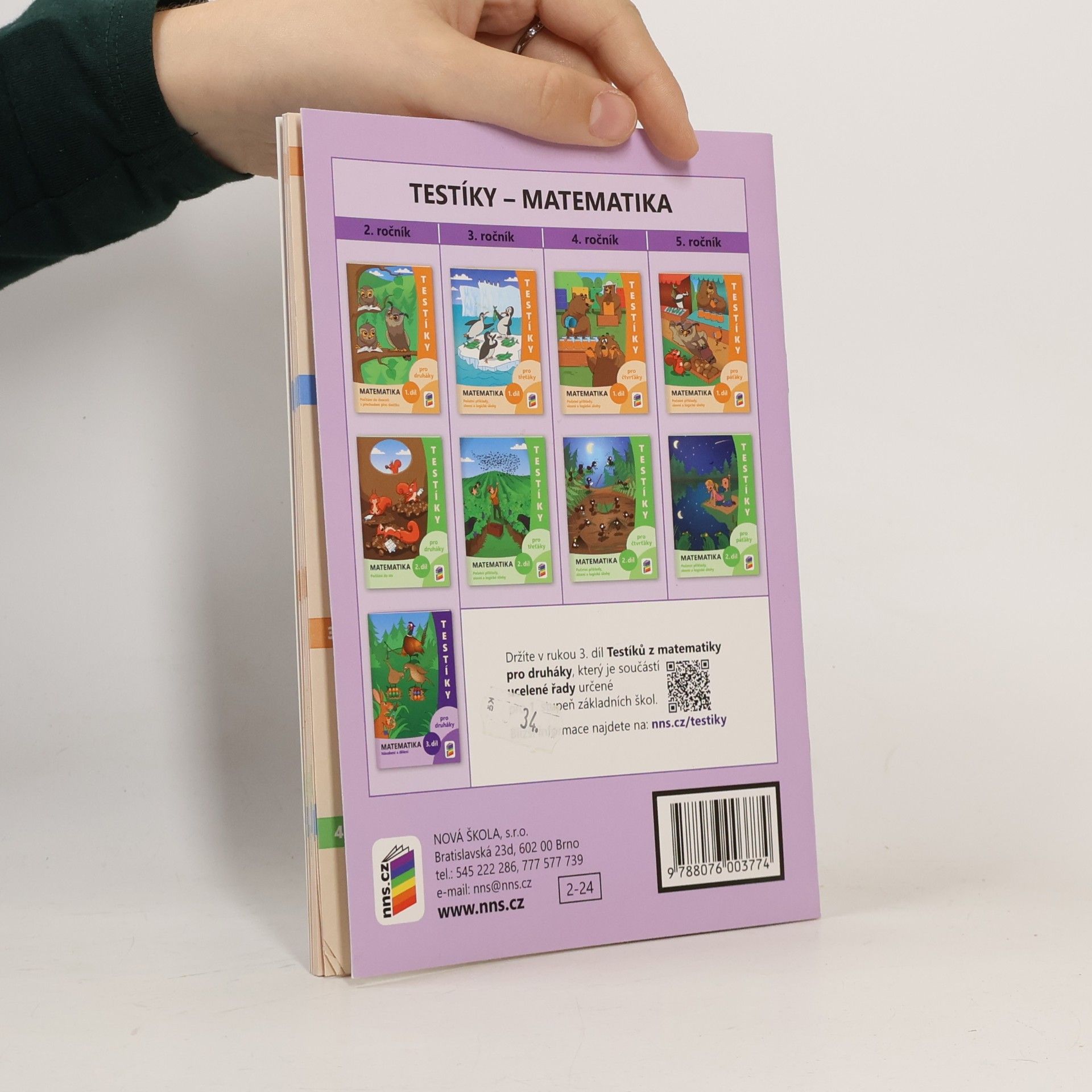 NNS Testíky pro druháky – matematika, 3. díl (barevný pracovní sešit)