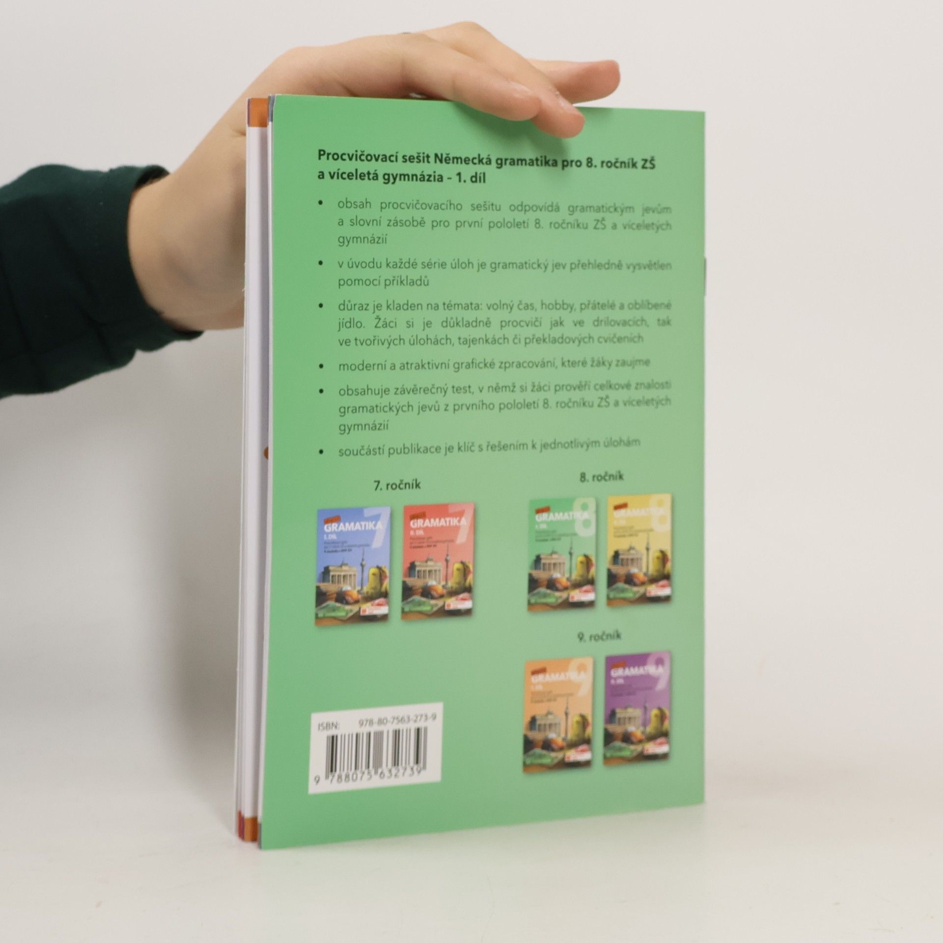 Autorenkollektiv Německá gramatika 8 pro ZŠ – 1. díl - procvičovací sešit