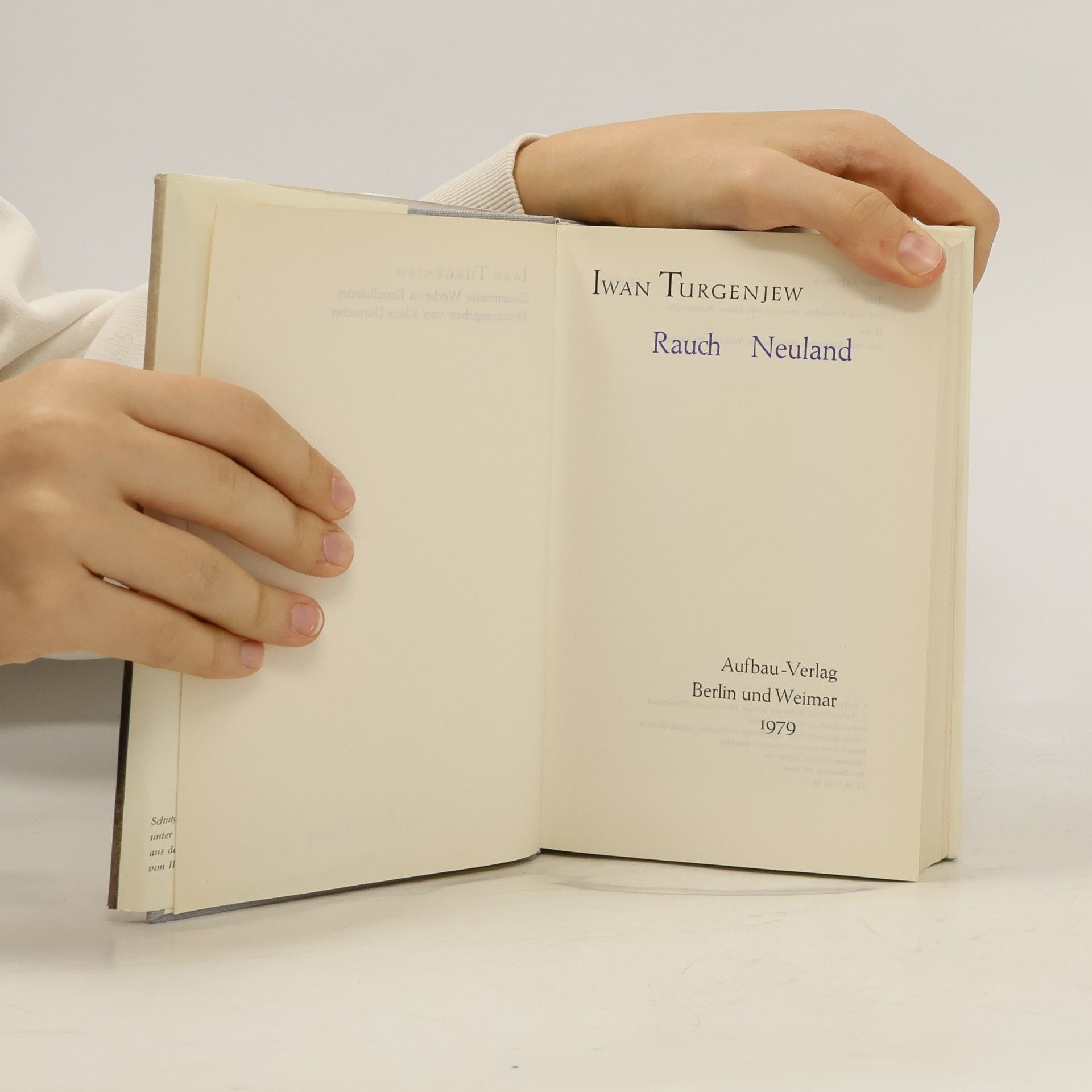 Ivan Sergejevič Turgenev Rauch. Neuland