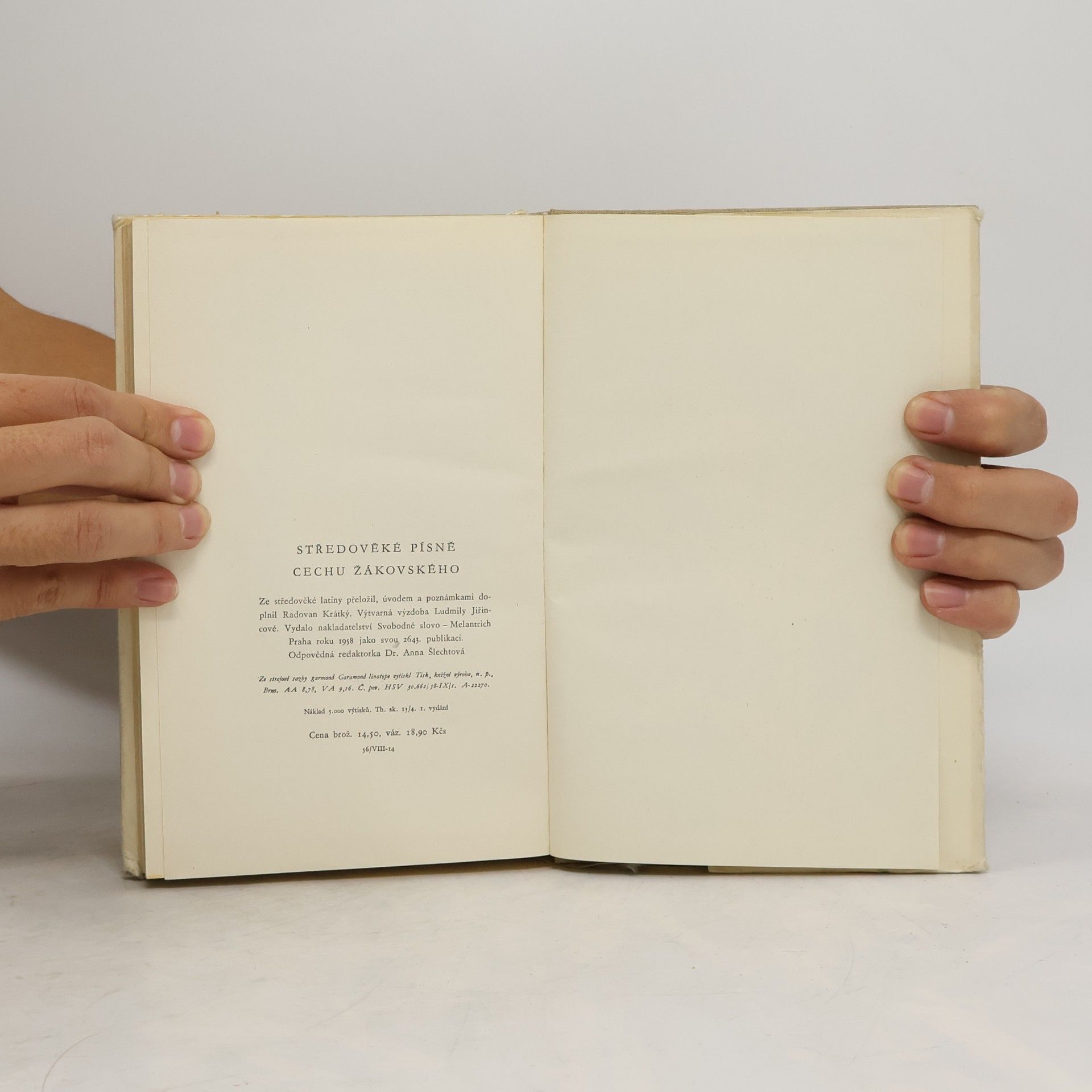 Various authors Středověké písně cechu žákovského