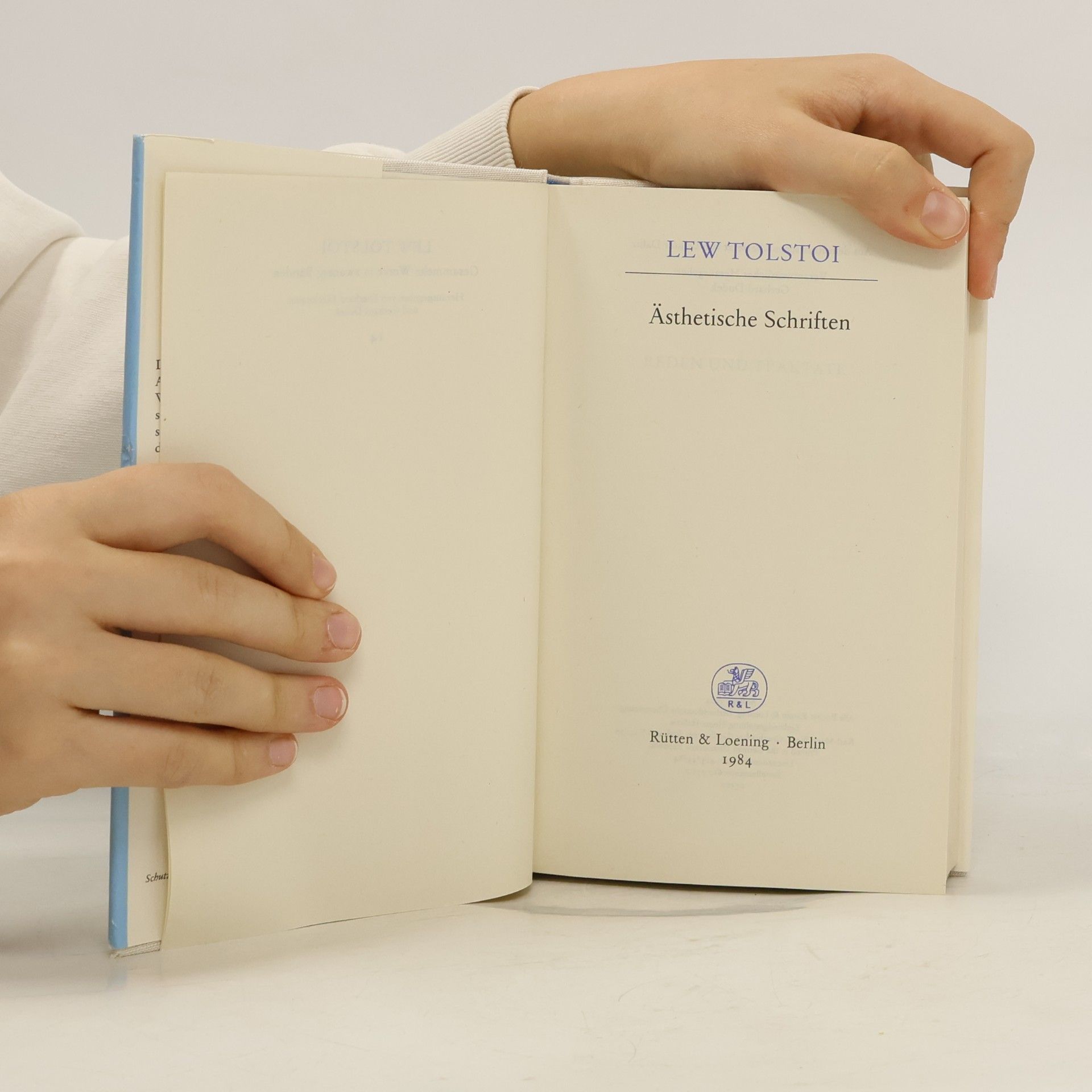 Lew Nikolajewitsch Tolstoi Ästhetische schriften