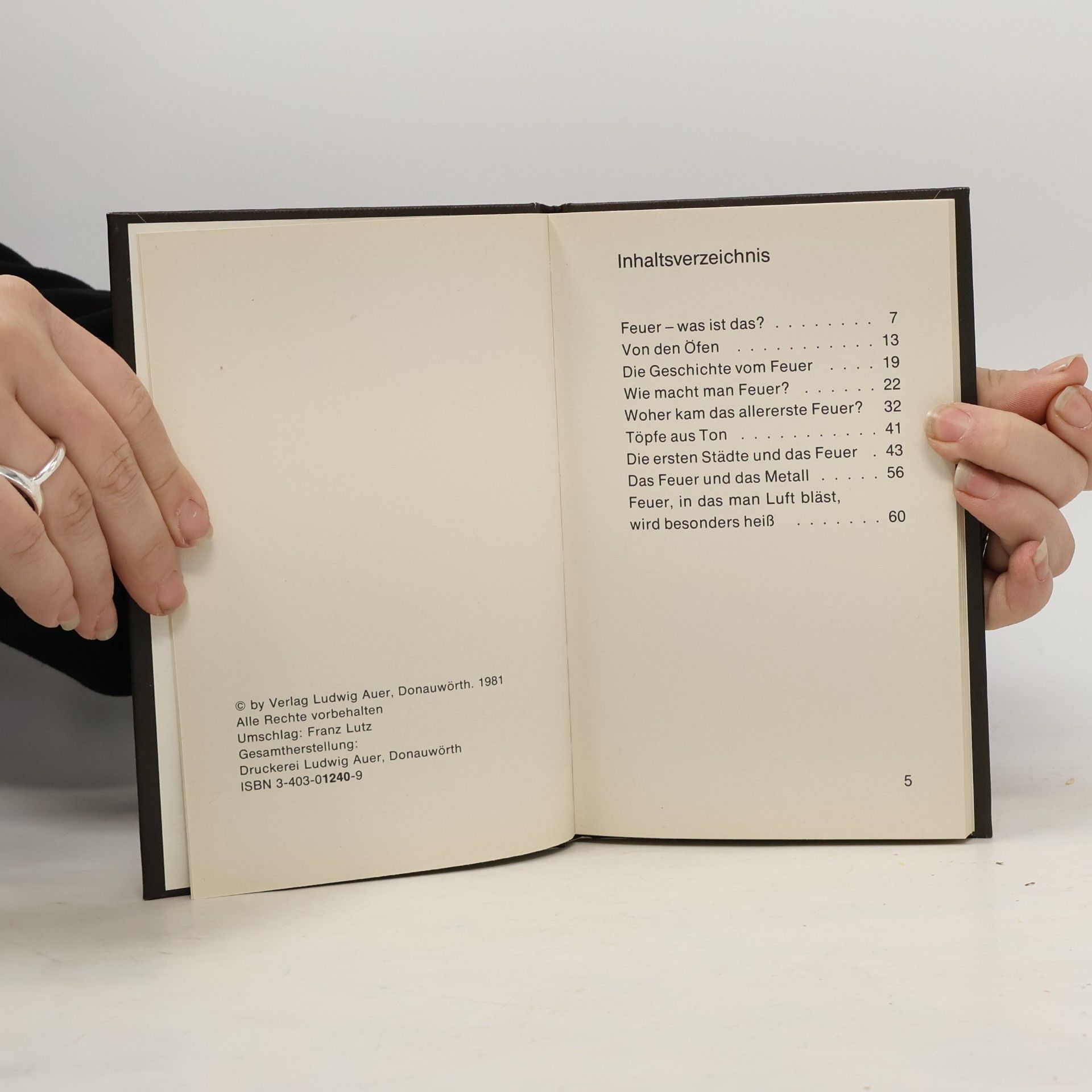 Jürgen von Hollander Die kleinen Auer-Bücher: Das Buch vom Feuer