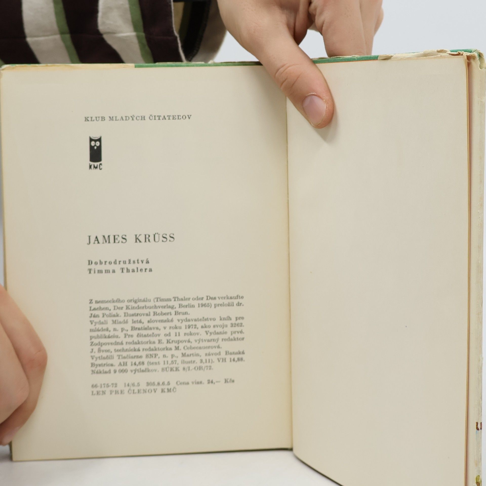 James Krüss Dobrodružstvá Timma Thalera