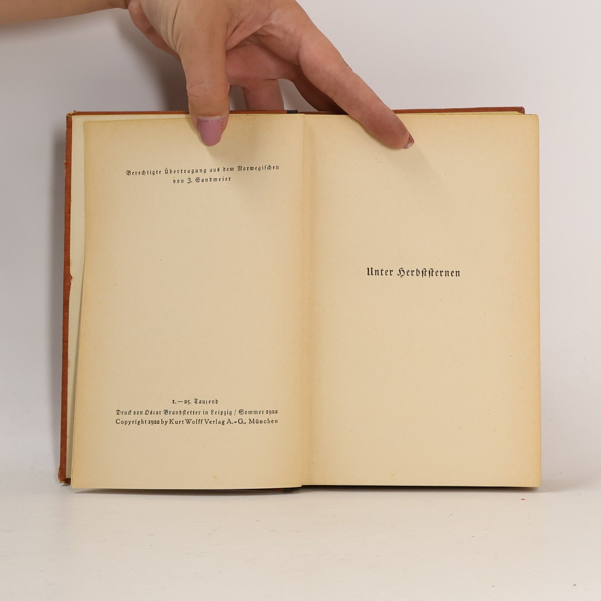 Knut Hamsun Unter Herbststernen