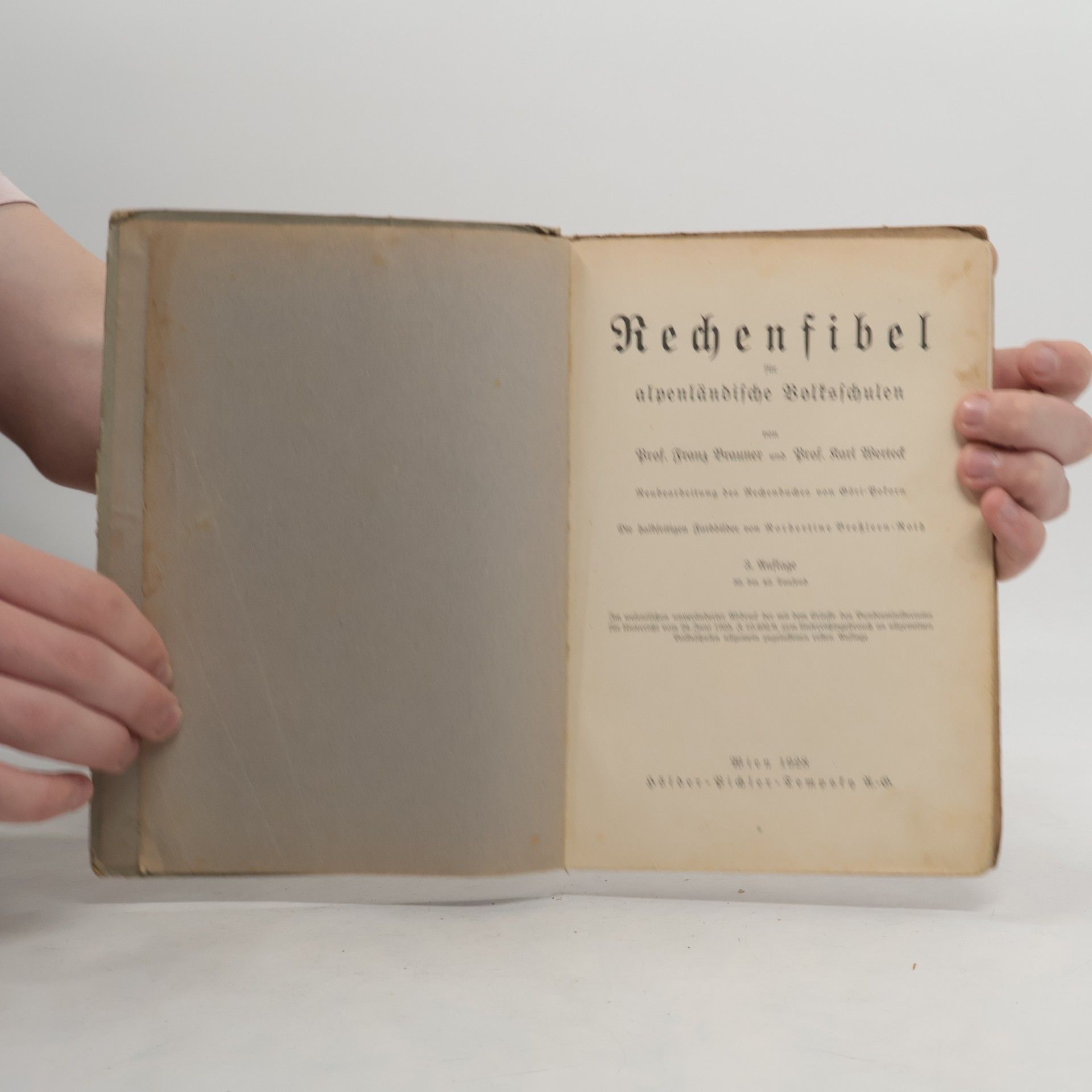 Franz Brauner Rechenfibel für alpenländische Volksschulen