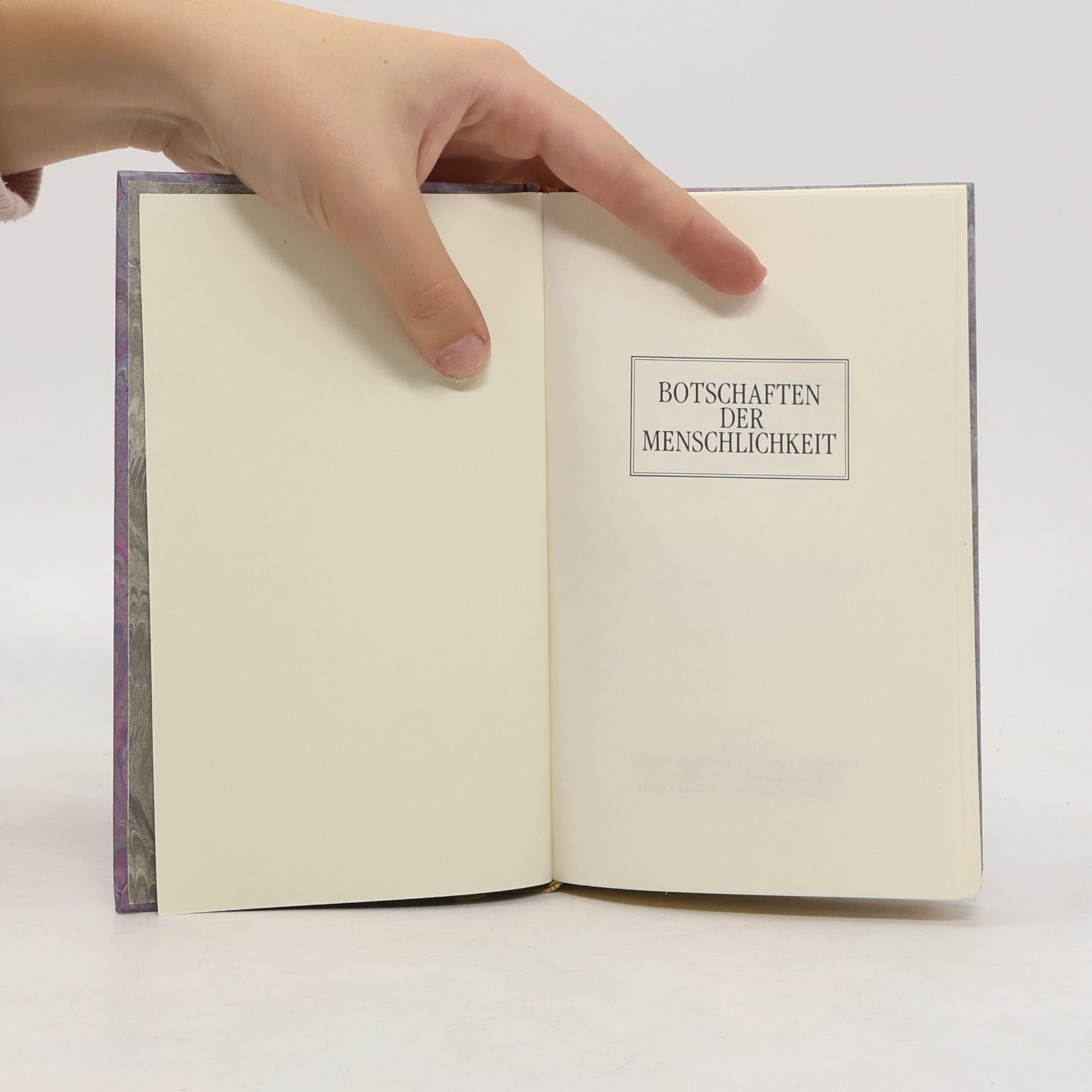 Various authors Botschaften der Menschlichkeit