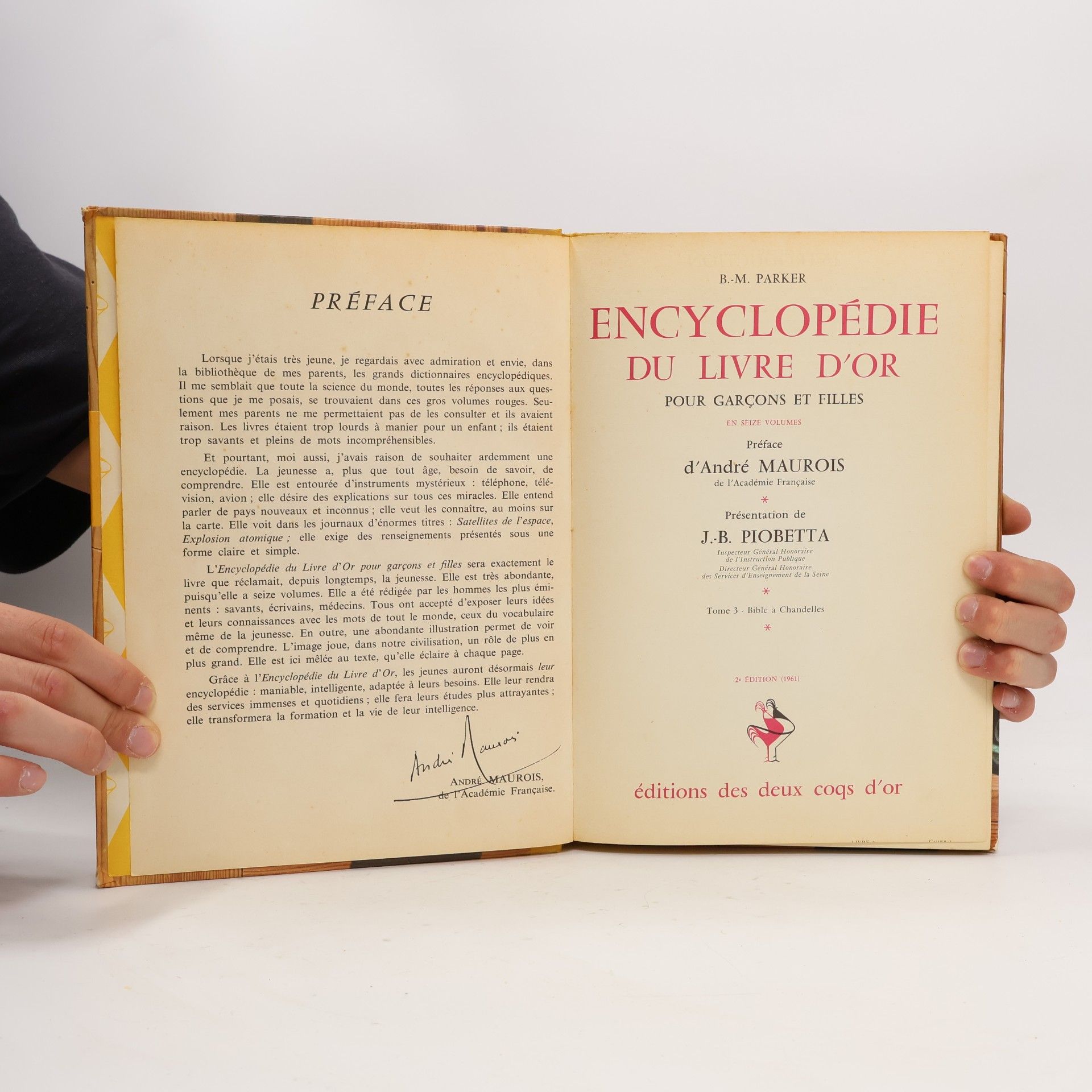 Bertha Morris Parker Encyclopédie du Livre d'Or pour garçons et filles III.