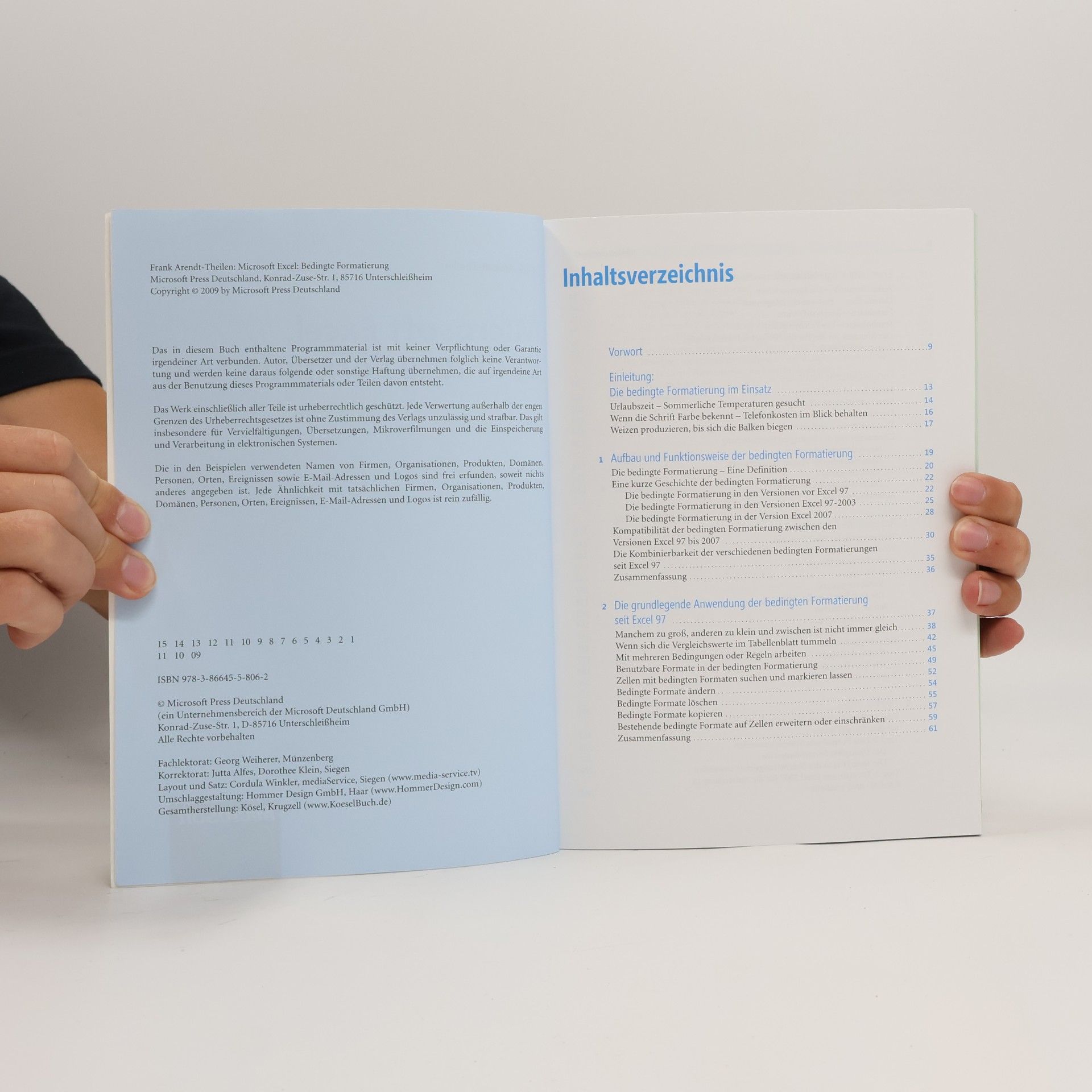 Frank Arendt Theilen Microsoft Excel: bedingte Formatierung