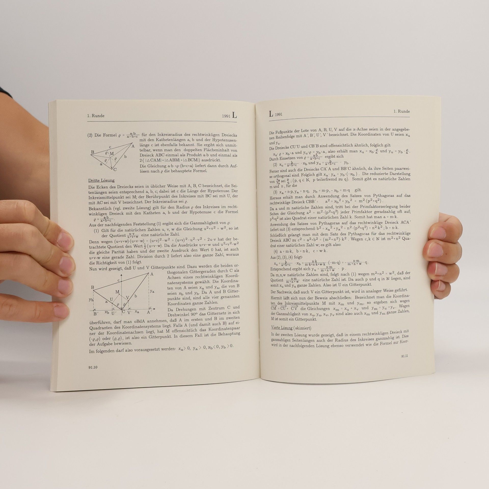 Bundeswettbewerb Mathematik 1988-1992. Aufgaben und Lösungen
