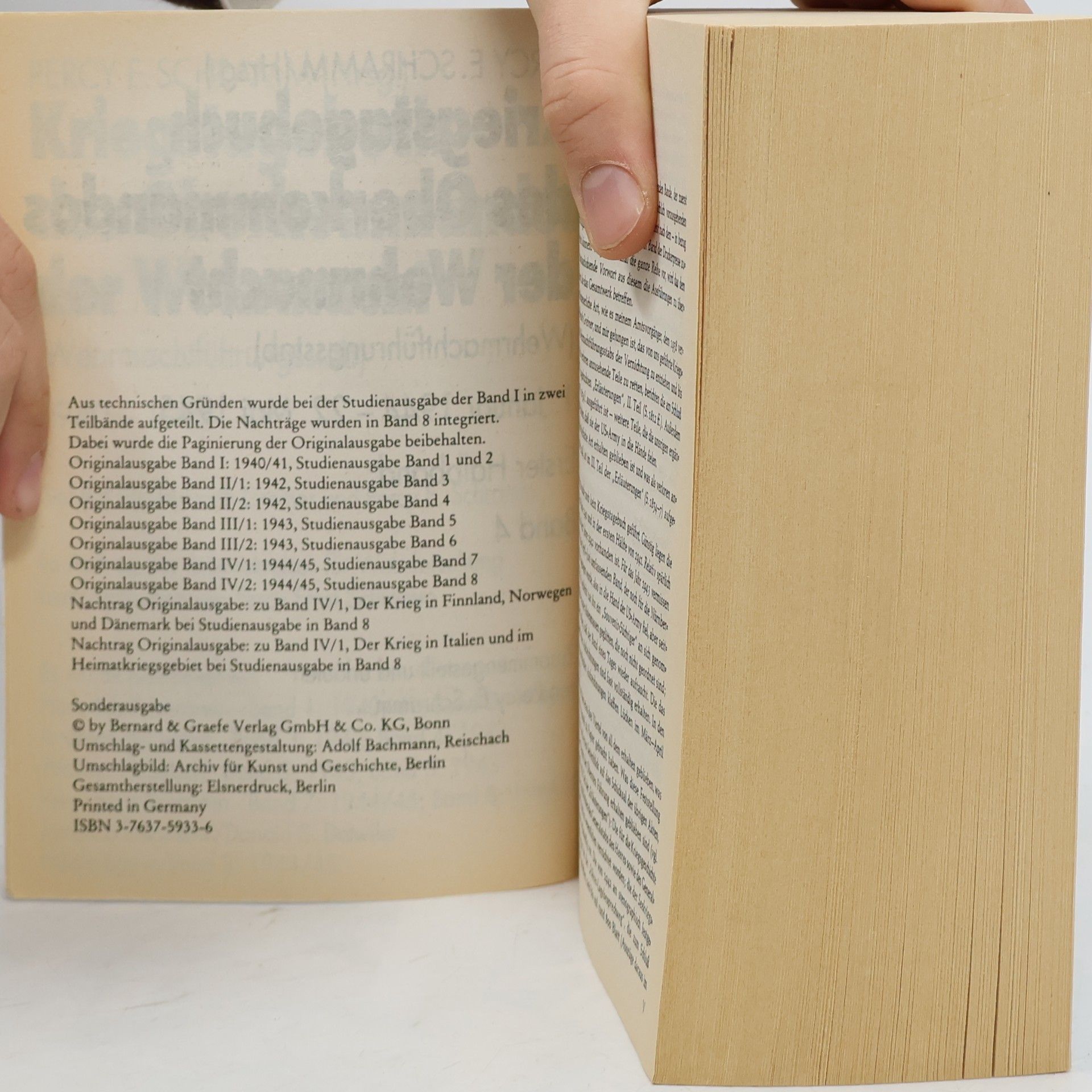 Percy Ernst Schramm Kriegstagebuch des Oberkommandos der Wehrmacht 1944-1945. Teilband 1. 7