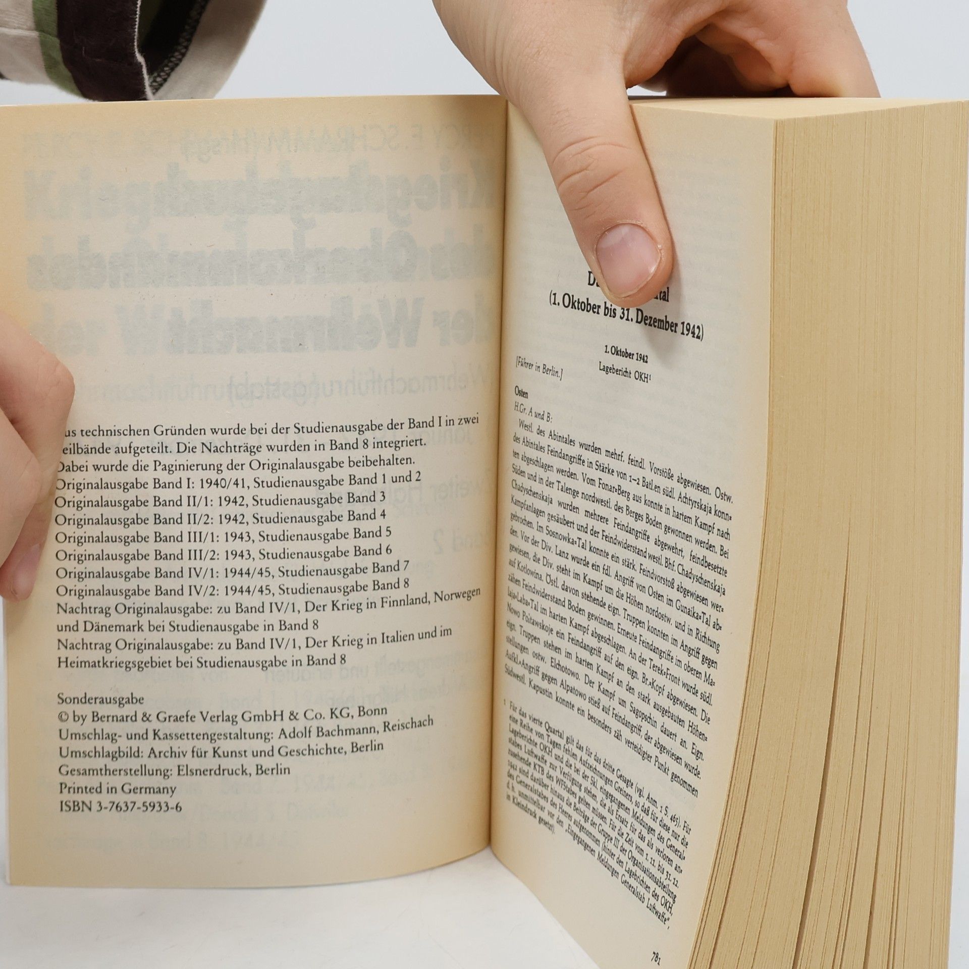 Percy Ernst Schramm Kriegstagebuch des Oberkommandos der Wehrmacht 1942. Teilband 2. 4