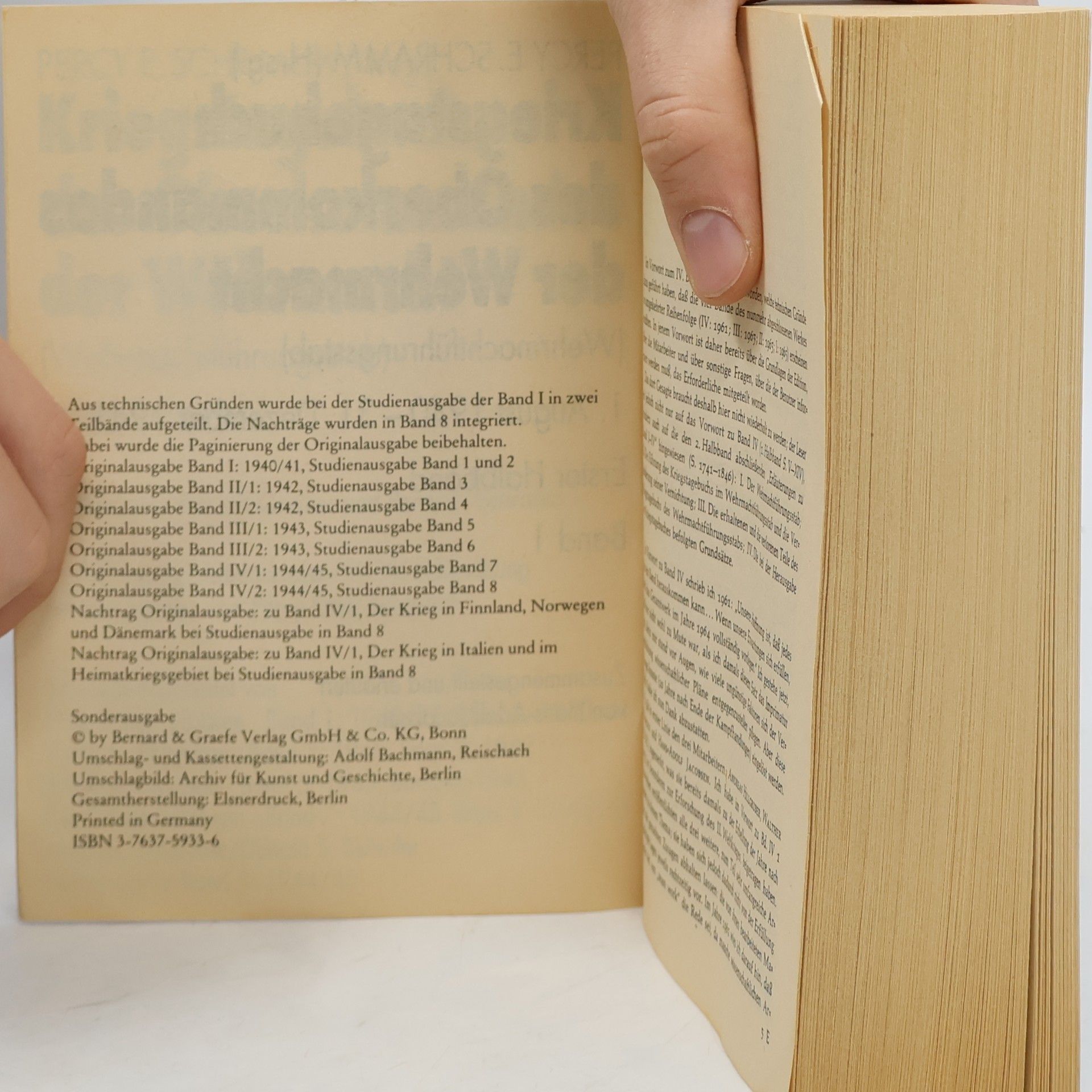 Percy Ernst Schramm Kriegstagebuch des Oberkommandos der Wehrmacht 1940-1941. Teilband 1. 1