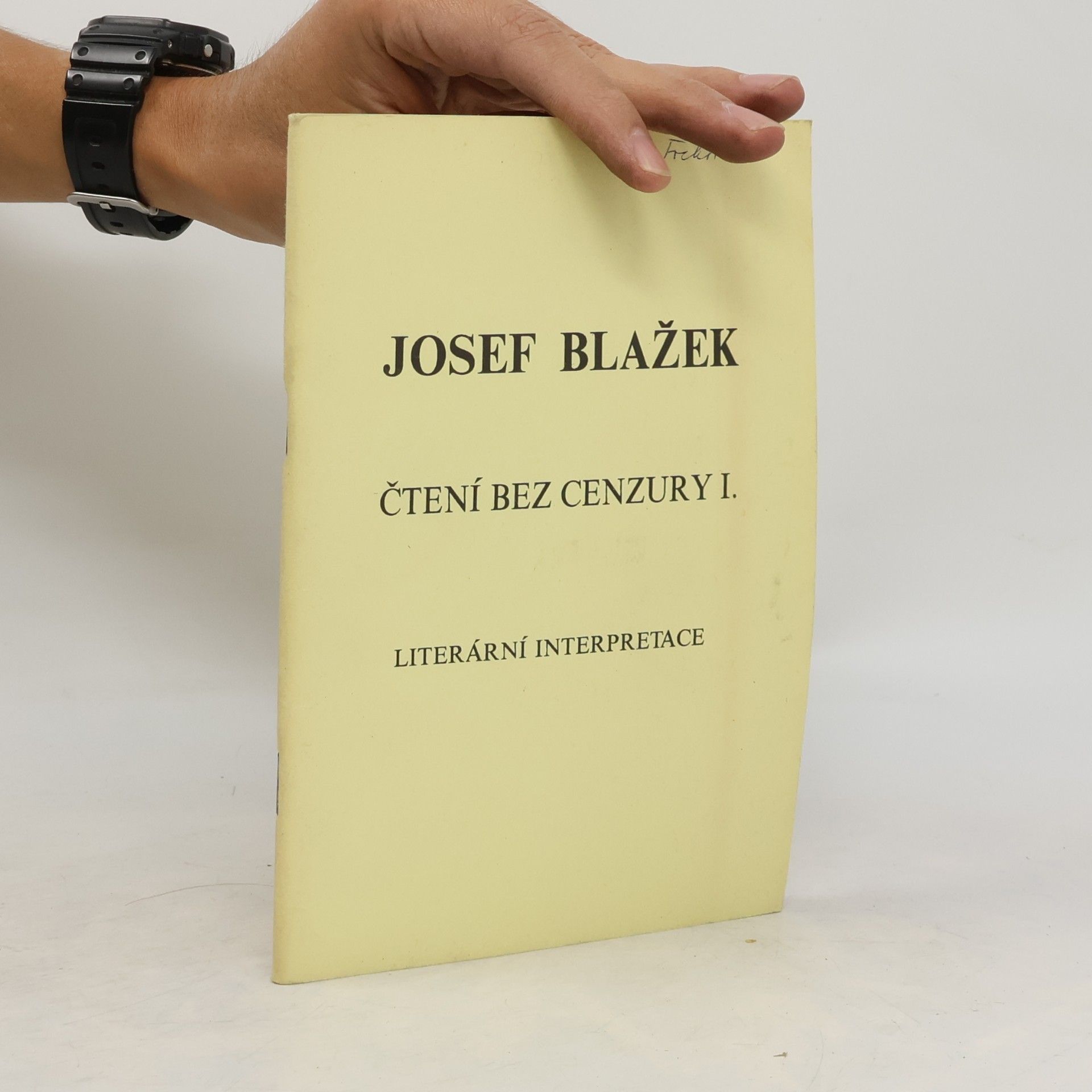 Josef Blažek ČTENÍ BEZ CENZURY I.