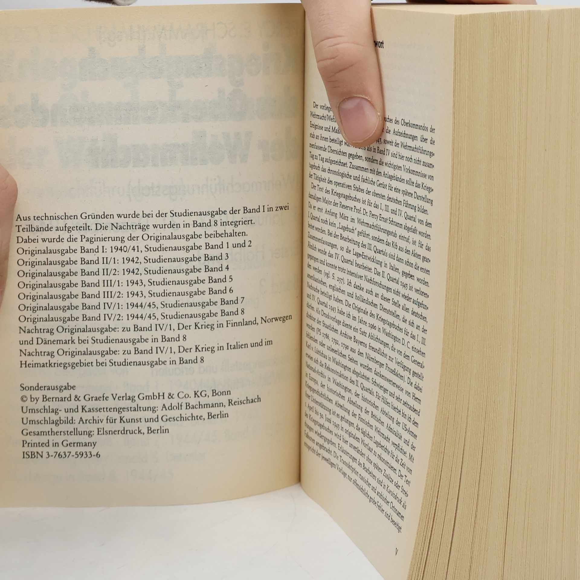 Percy Ernst Schramm Kriegstagebuch des Oberkommandos der Wehrmacht 1943. Teilband 1. 5