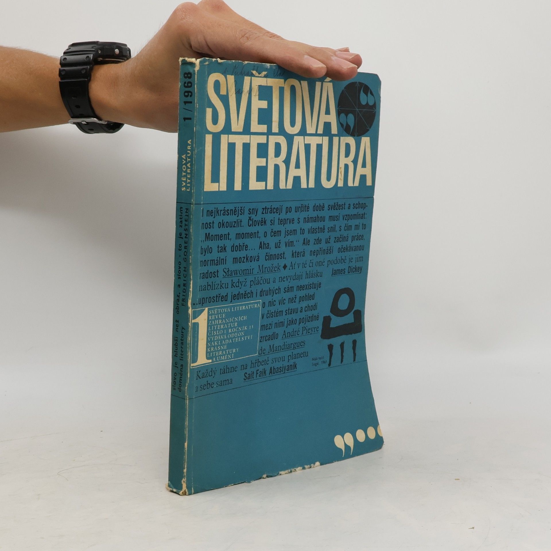 Kolektiv autorů Světová Literatura 1/1968