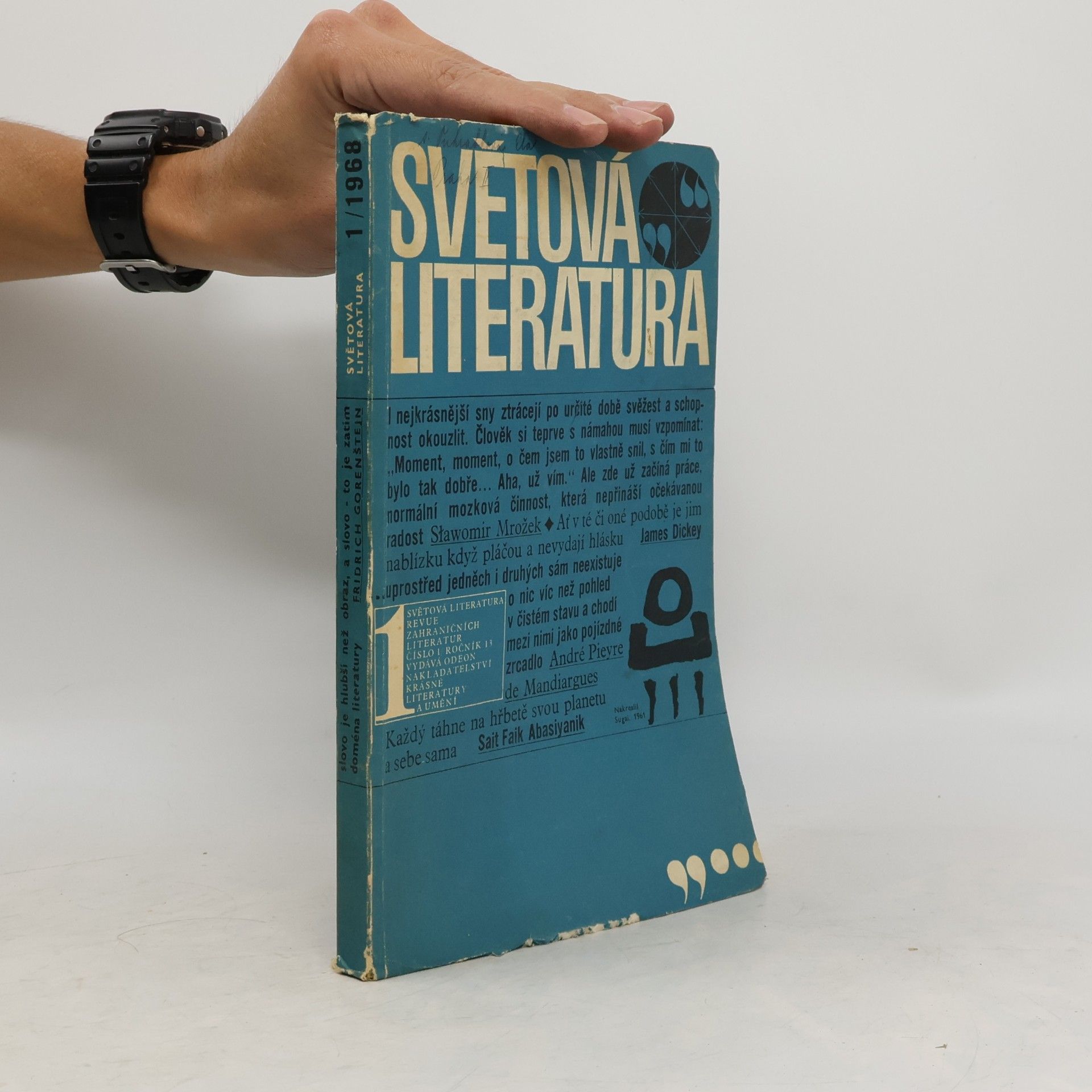 Kolektiv autorů Světová Literatura 1/1968
