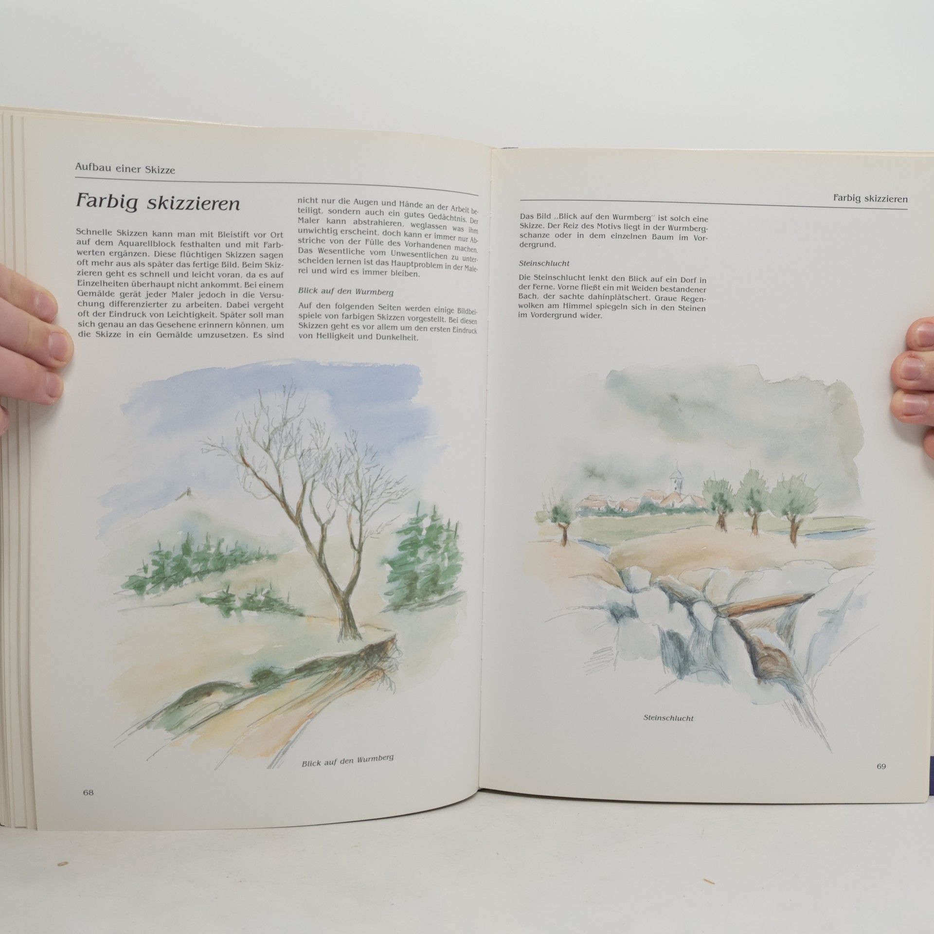 Gisela Kiessling Kuchenbuch Landschaftsaquarelle