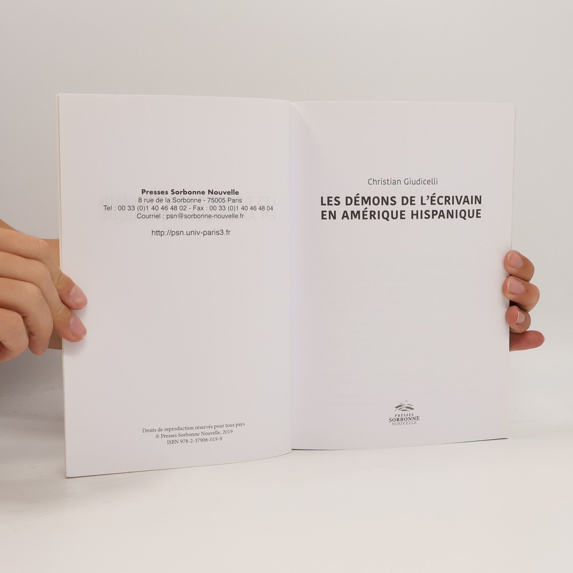 Christian Giudicelli Les Démons de l'écrivain en Amérique hispanique