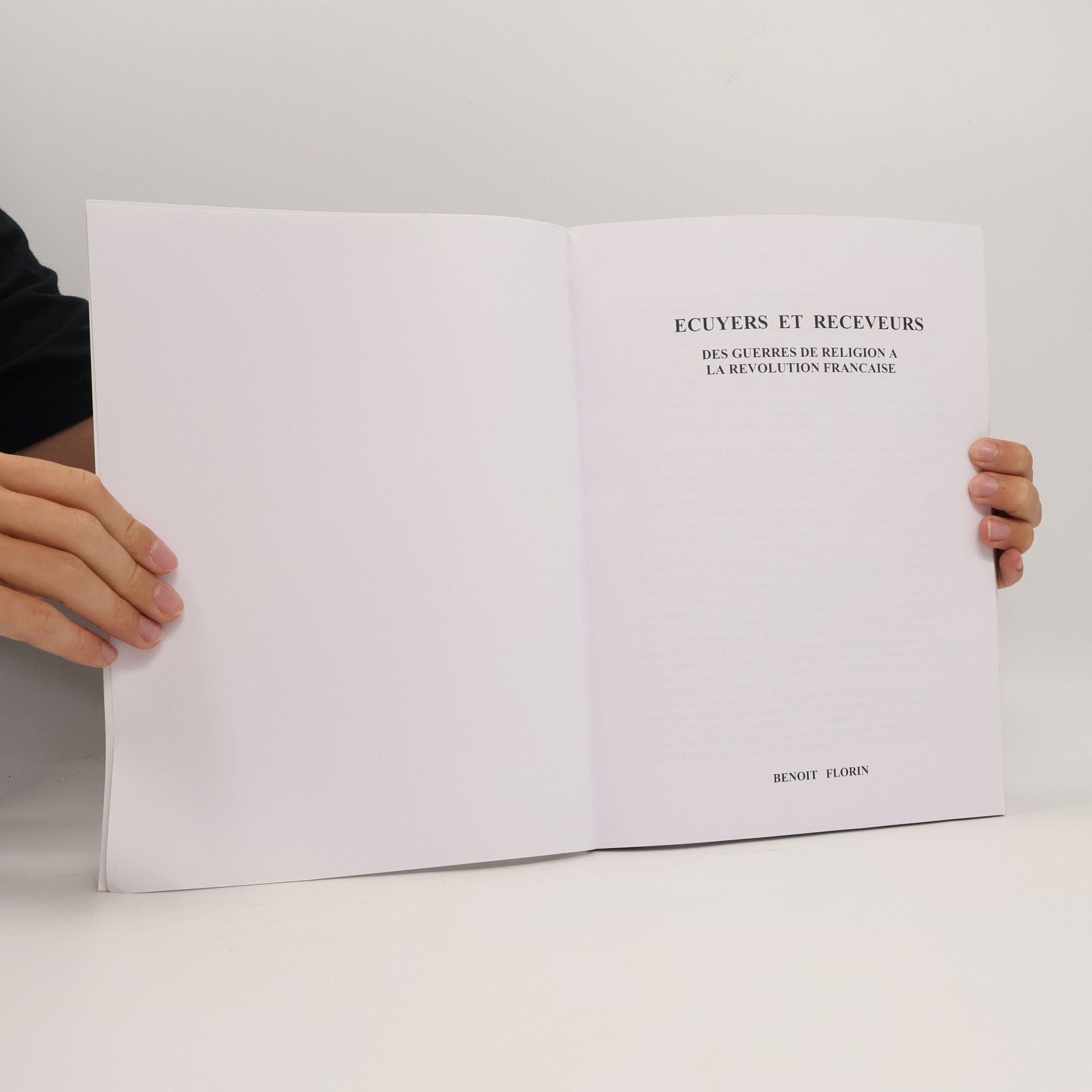 Benoit Florin Ecuyers et Receveurs