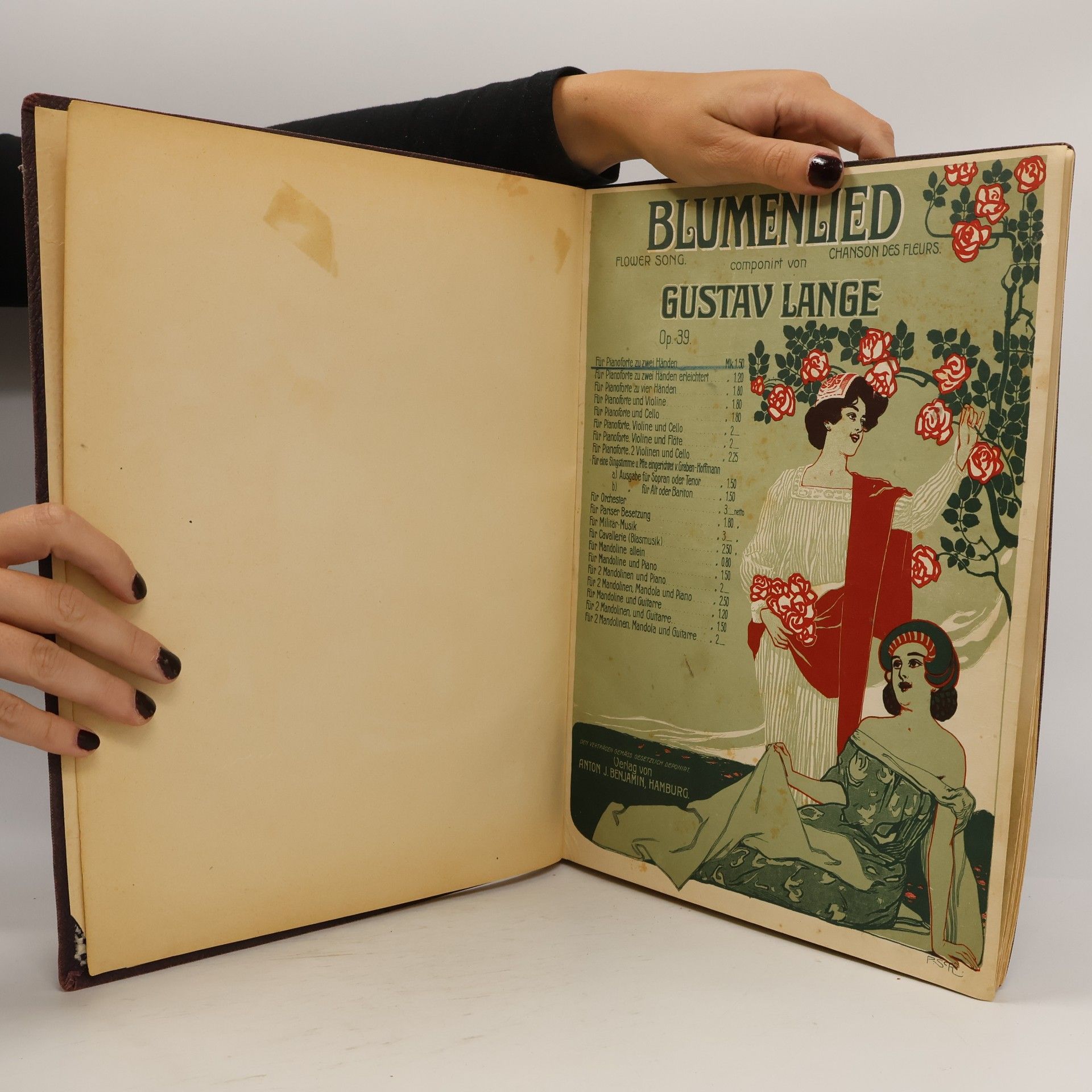 Gustav Lange Blumenlied (Flower Song / Chanson des Fleurs) Op. 39