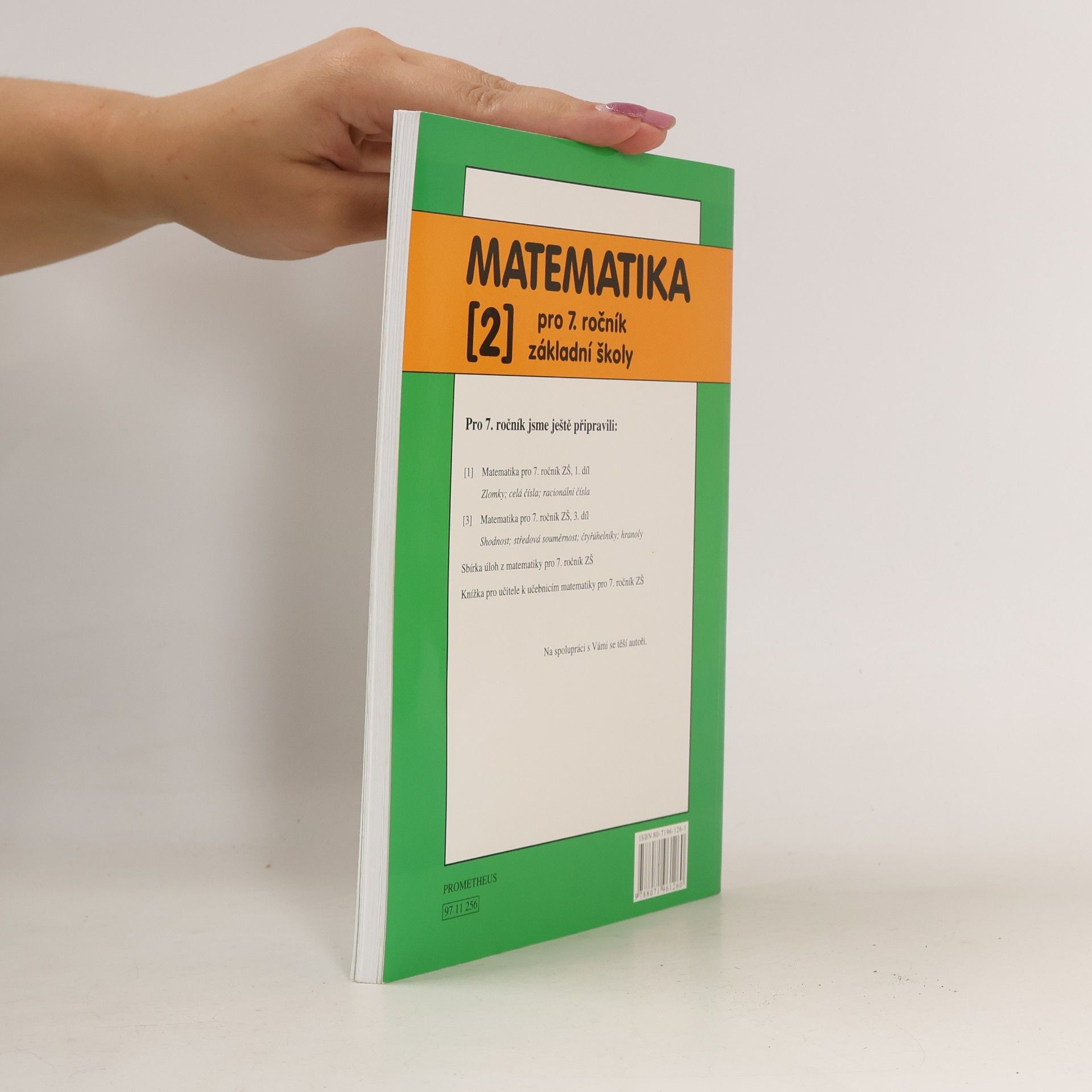 Oldřich Odvárko Matematika pro 7. ročník základní školy, 2. díl