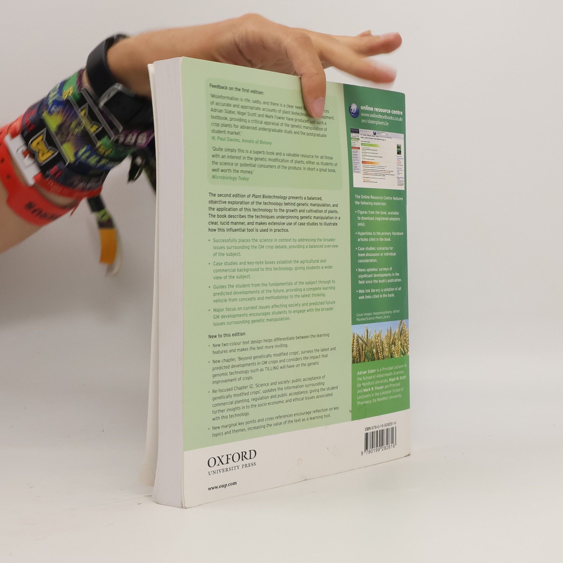 Adrian Slater Plant Biotechnology