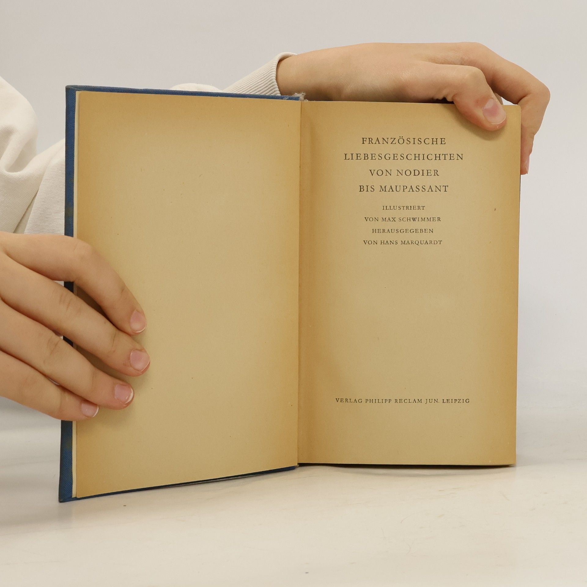 Hans Marquardt Französische Liebesgeschichten von Nodier bis Maupassant