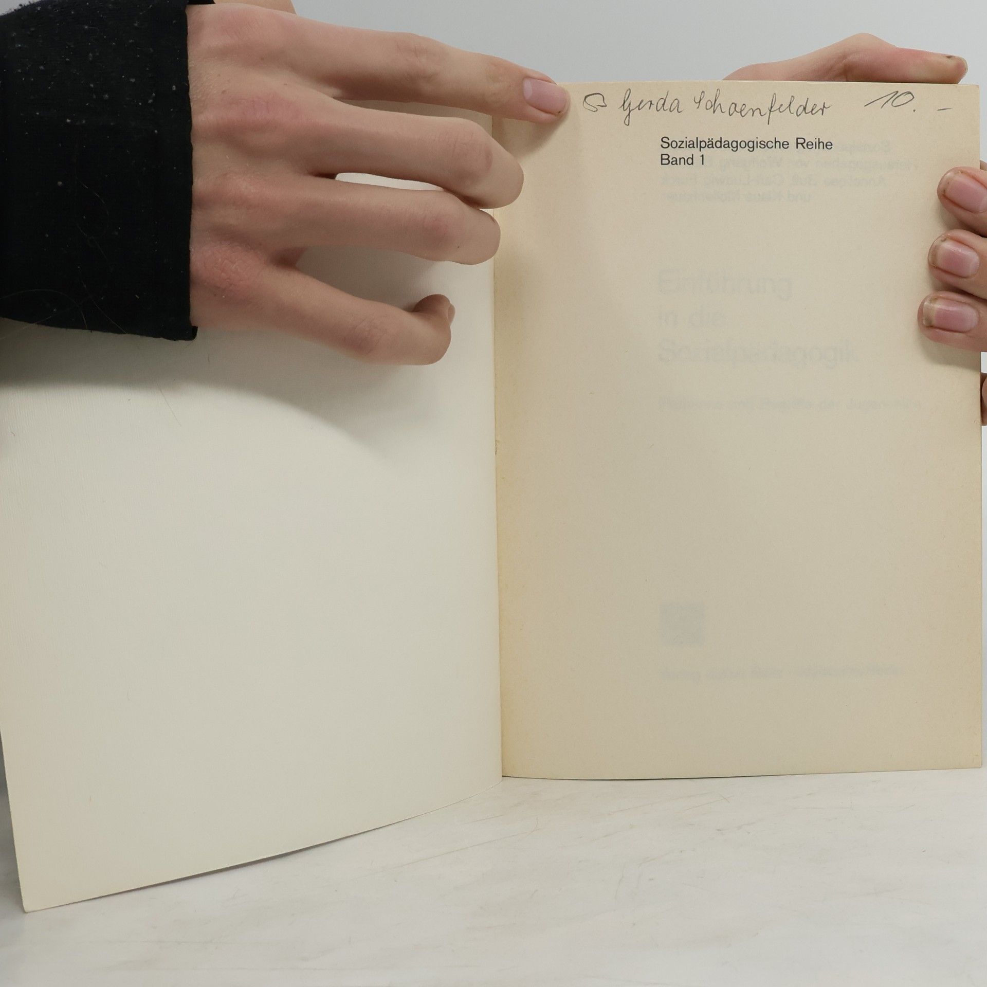 Klaus Mollenhauer Einführung in die Sozialpädagogik I.