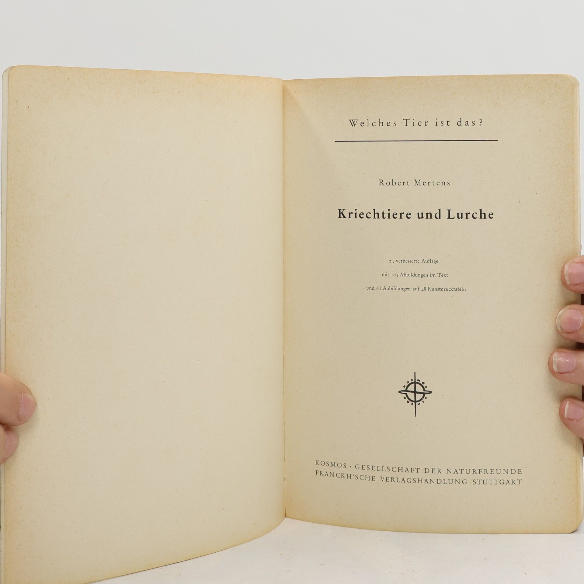 Robert Mertens Kriechtiere und Lurche.