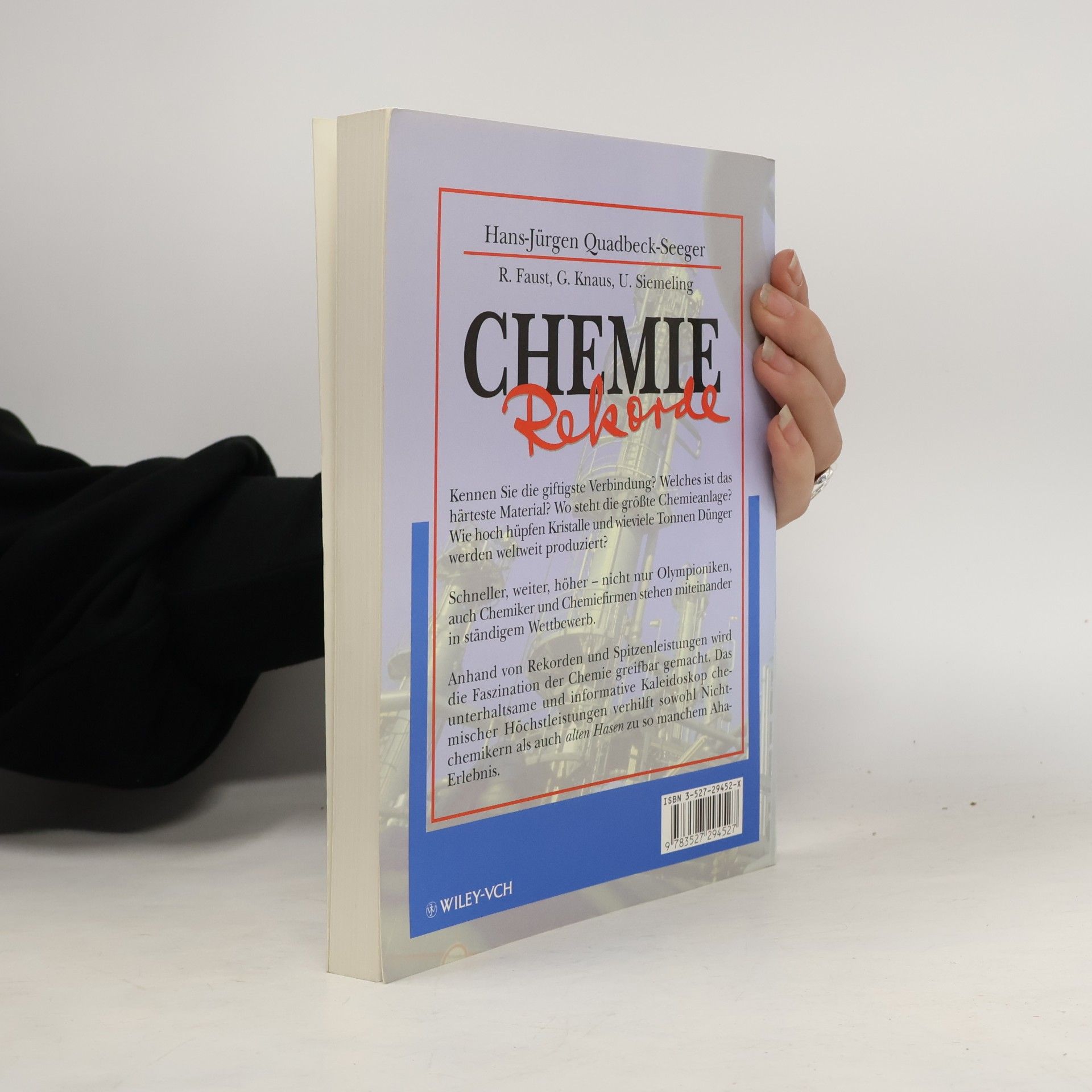 Rüdiger Faust Chemie-Rekorde