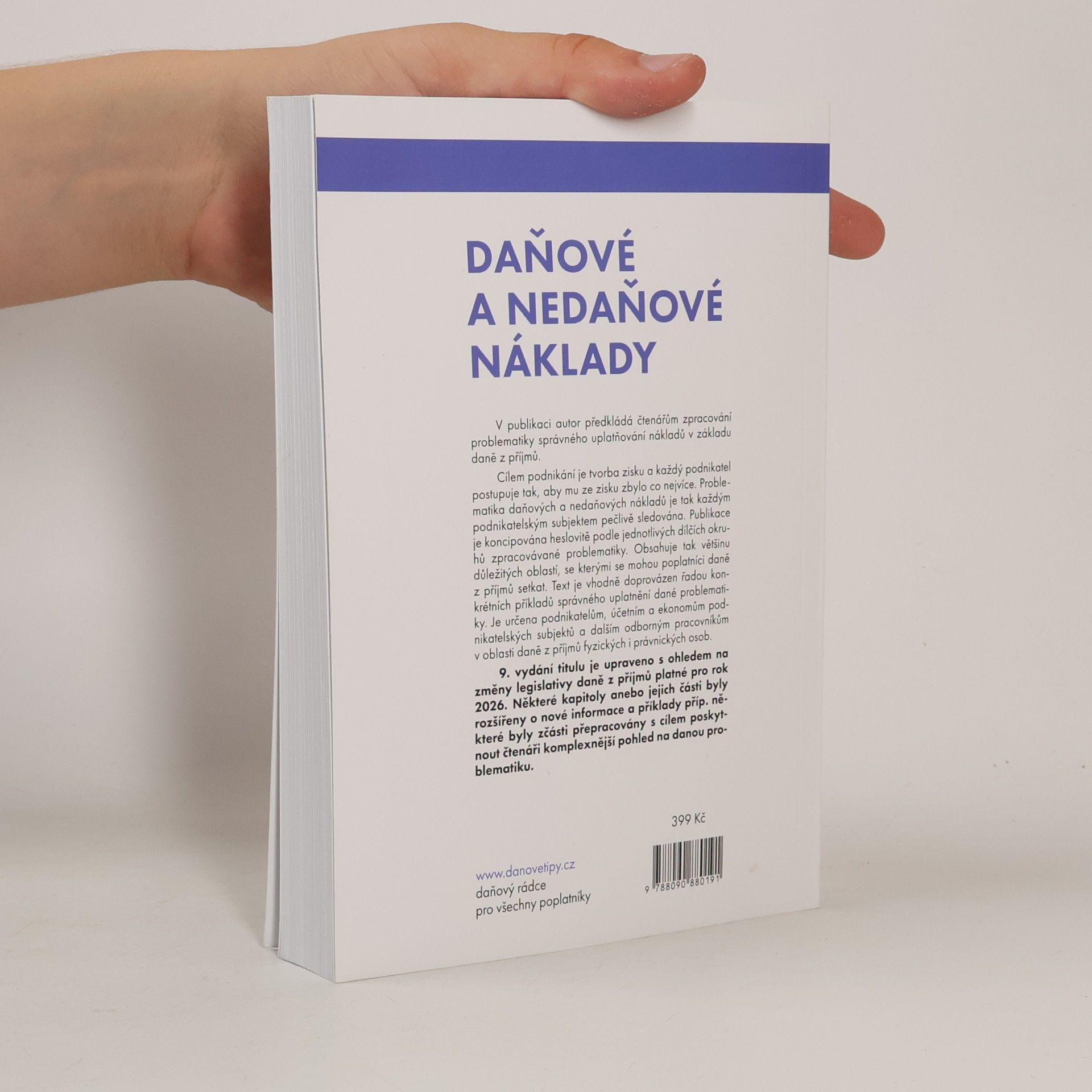 Miloslav Hnátek Daňové a nedaňové náklady 2026