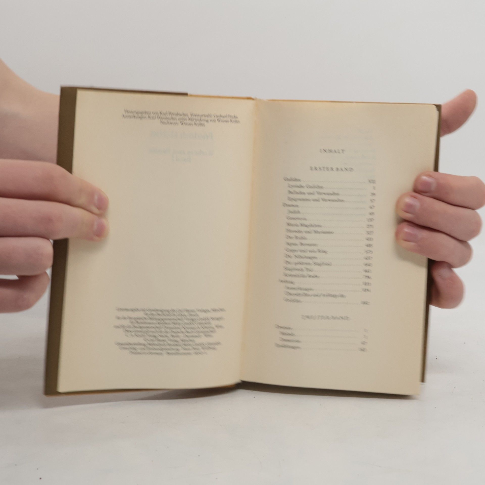 Friedrich Hebbel Hebbel: Werke I