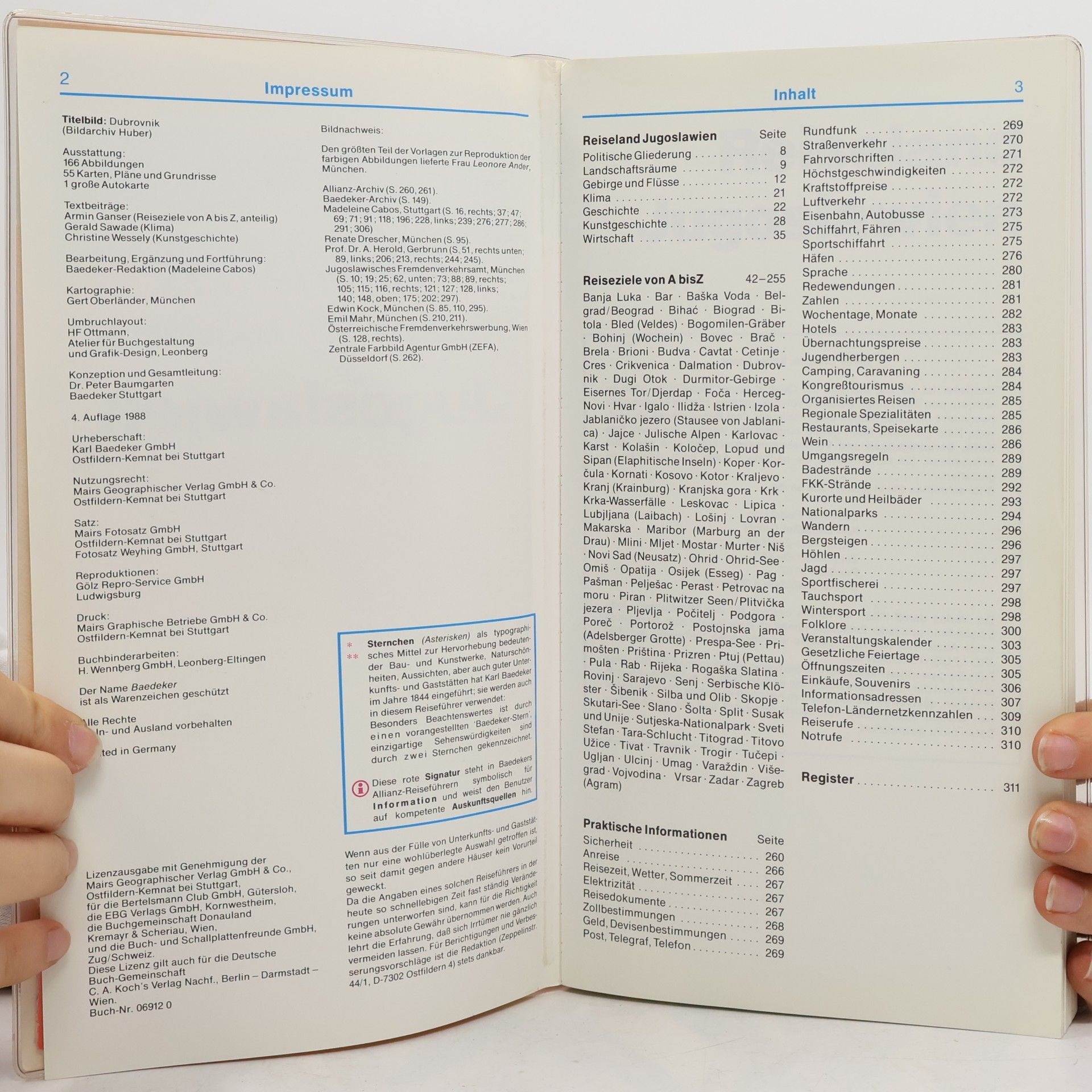 Various authors Baedekers Jugoslawien