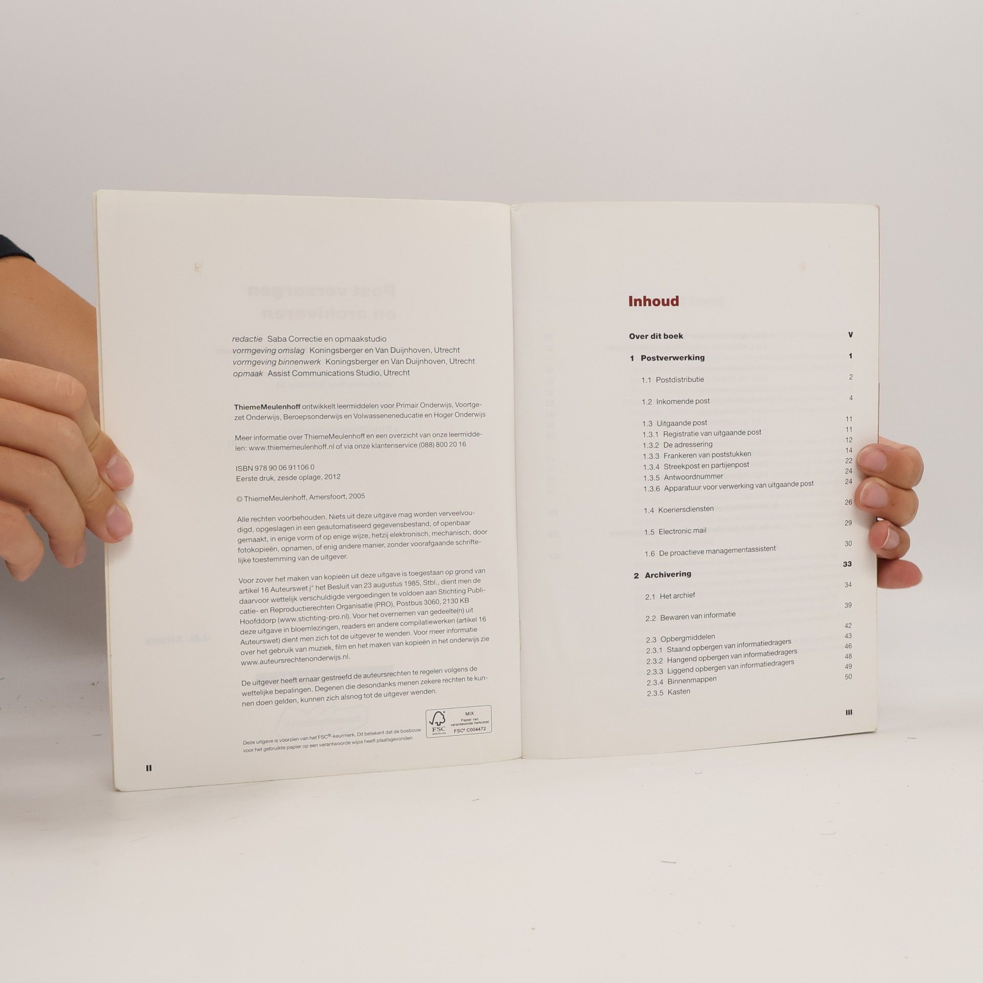 Altena, J.H. Secretariële opleidingen - 2, 3, 4: Postverzorgen en archiveren