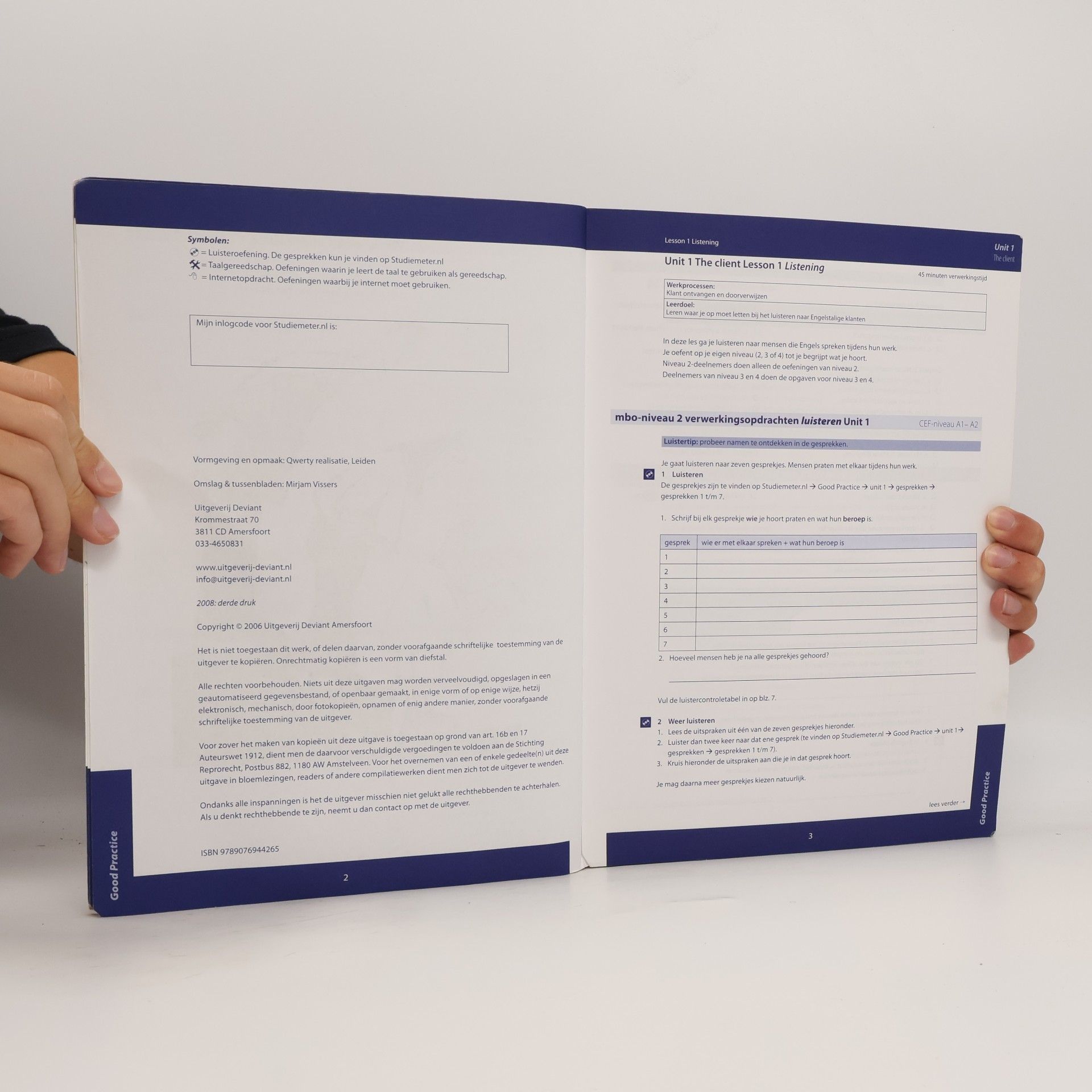 Kees van Daalen Good Practice MBO 2, 3, 4 Workbook: competentiegerichte methode Engels