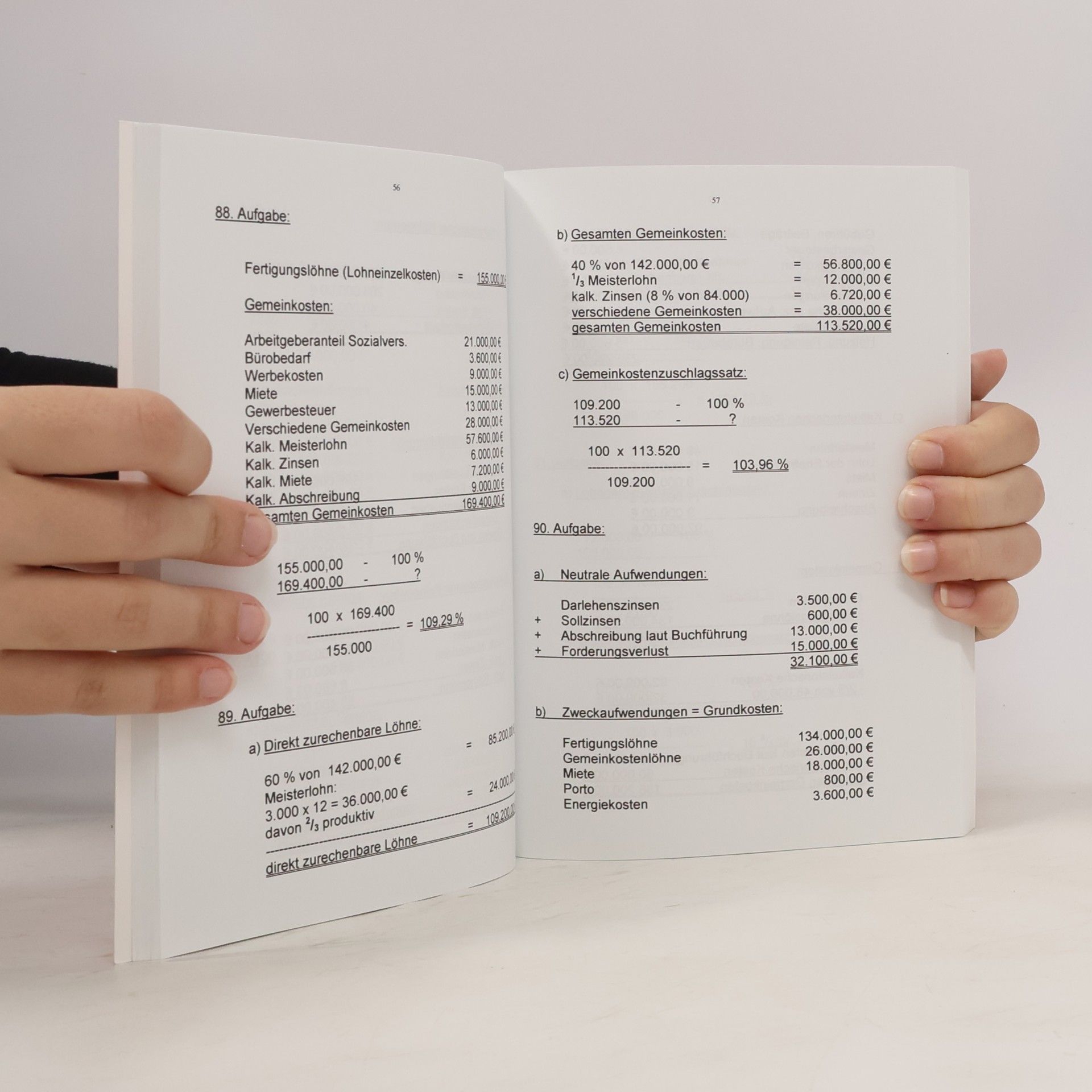 R. Prinz Rechnungswesen und Controlling 2. Kostenrechnen im Handel, Lösungen