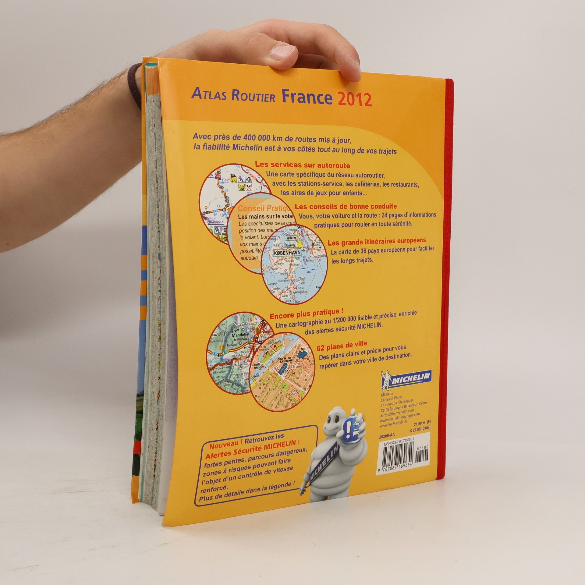 Manufacture française des pneumatiques Michelin France. Atlas routier 2012 1:200.000