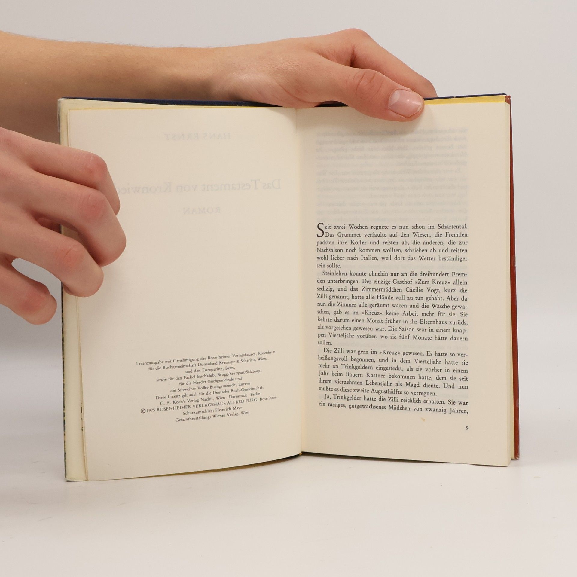 Hans-Ernst Schwiete Das Testament von Kronwied