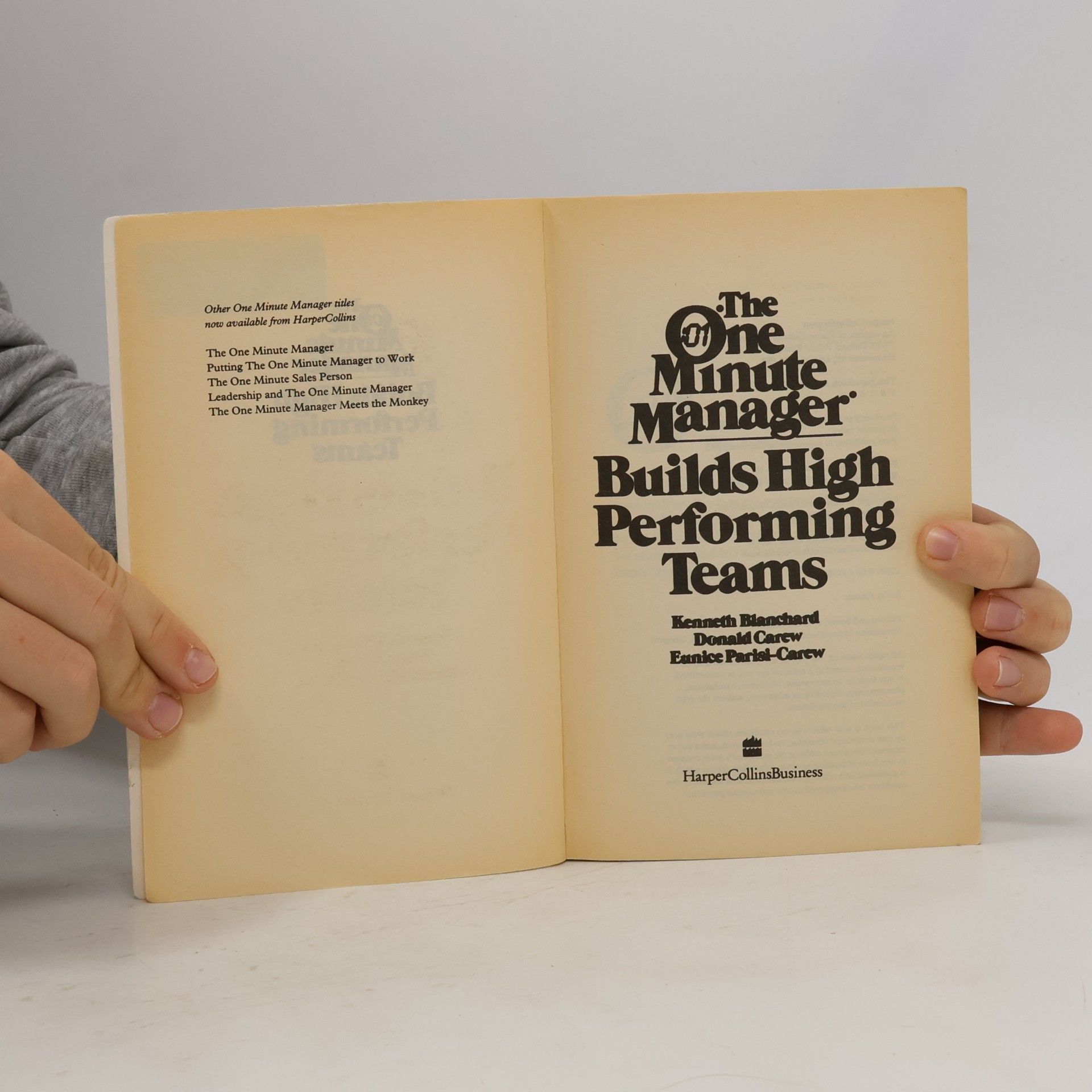 Kenneth Blanchard One Minute Manager Builds High Performing Teams