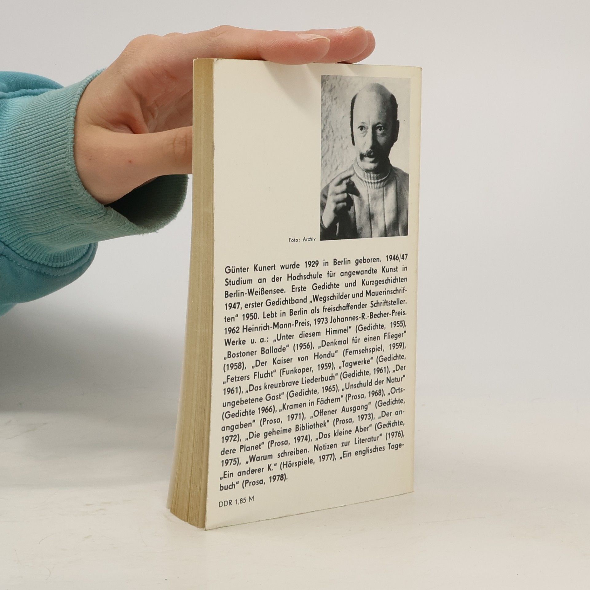 Günter Kunert Ziellose Umtriebe