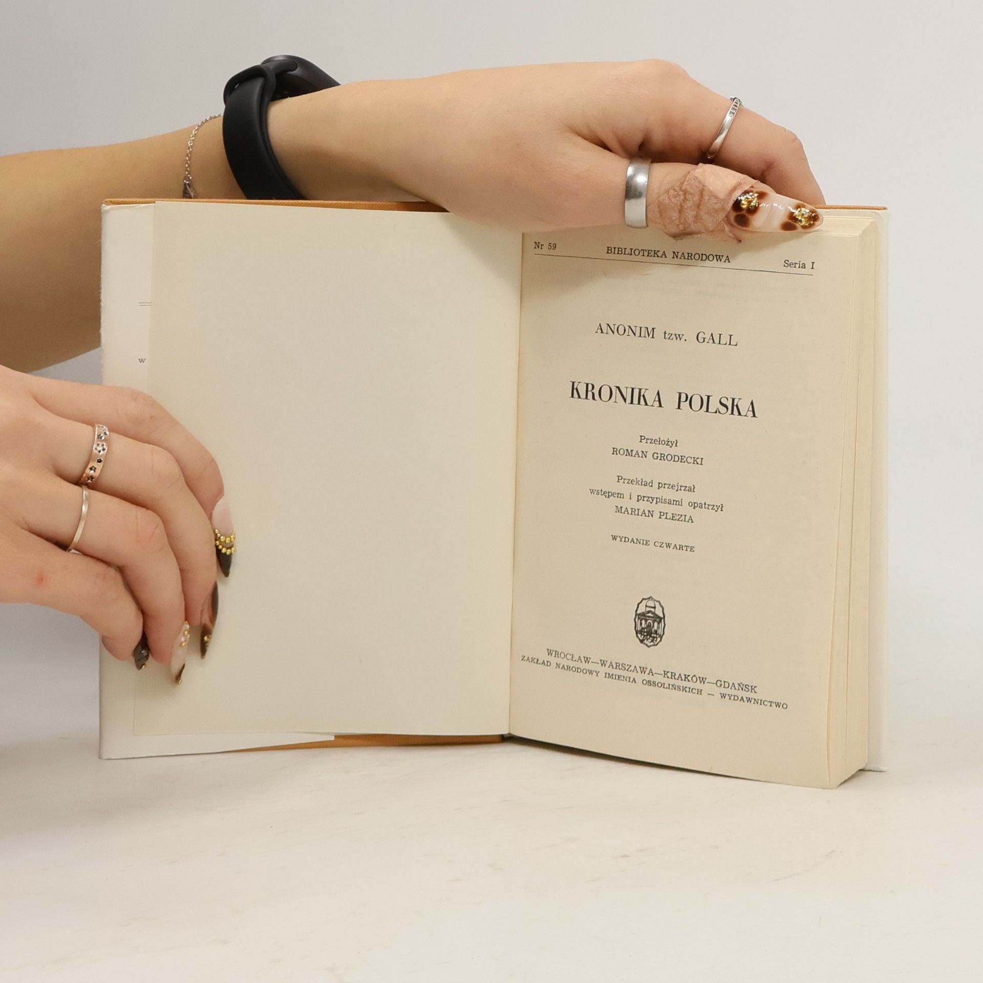 Gallus Anonymus Bibliotheka narodowa Kronika polska