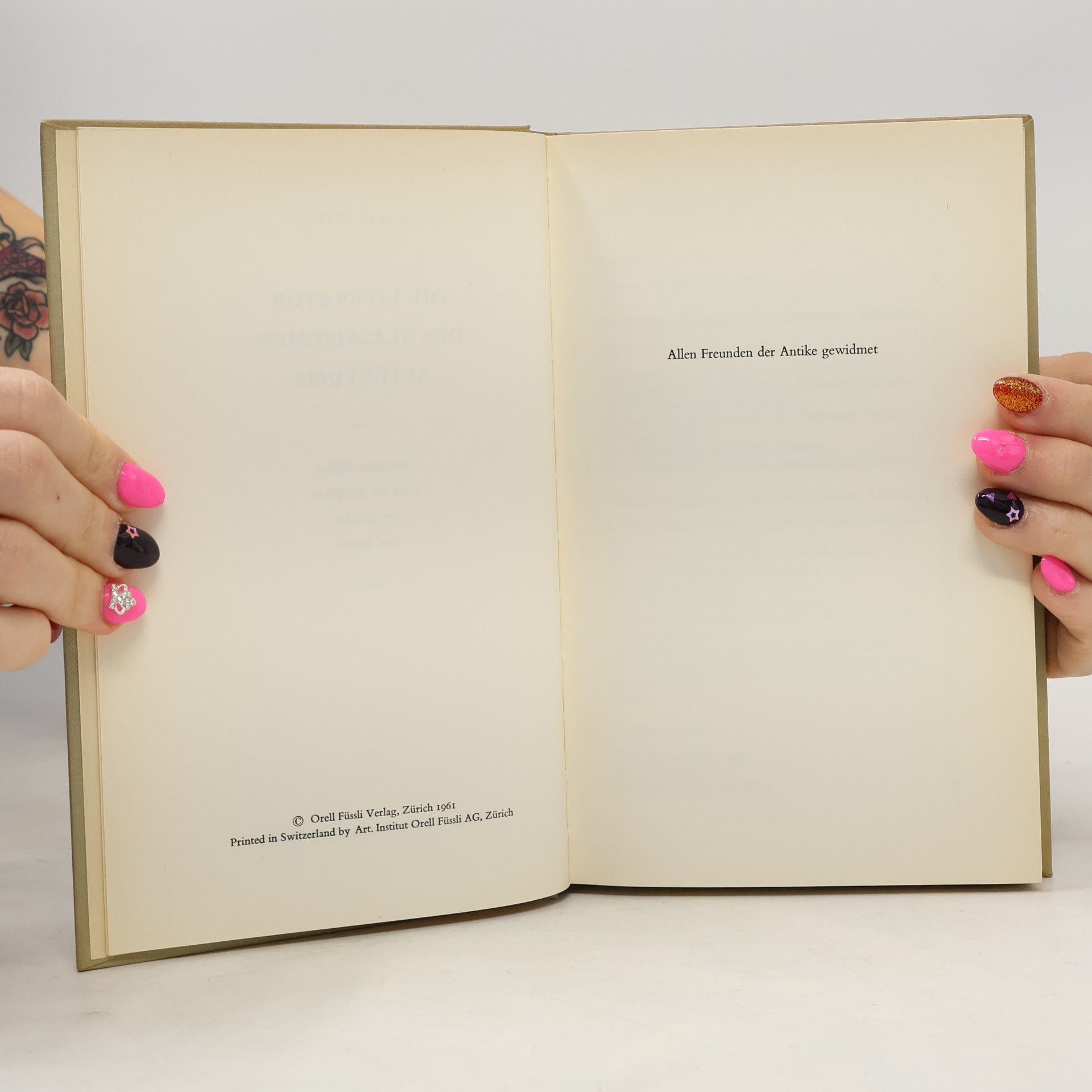 H. A. Forster Die Literatur des klassischen Altertums