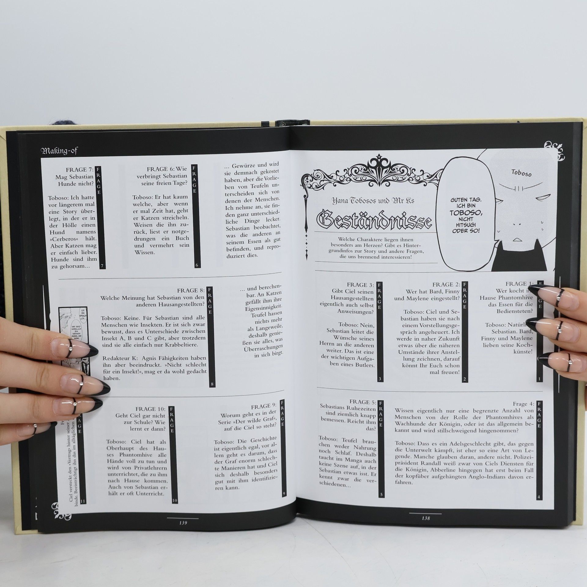 Yana Toboso Black Butler. Character Guide. Dieser Butler und der Rest