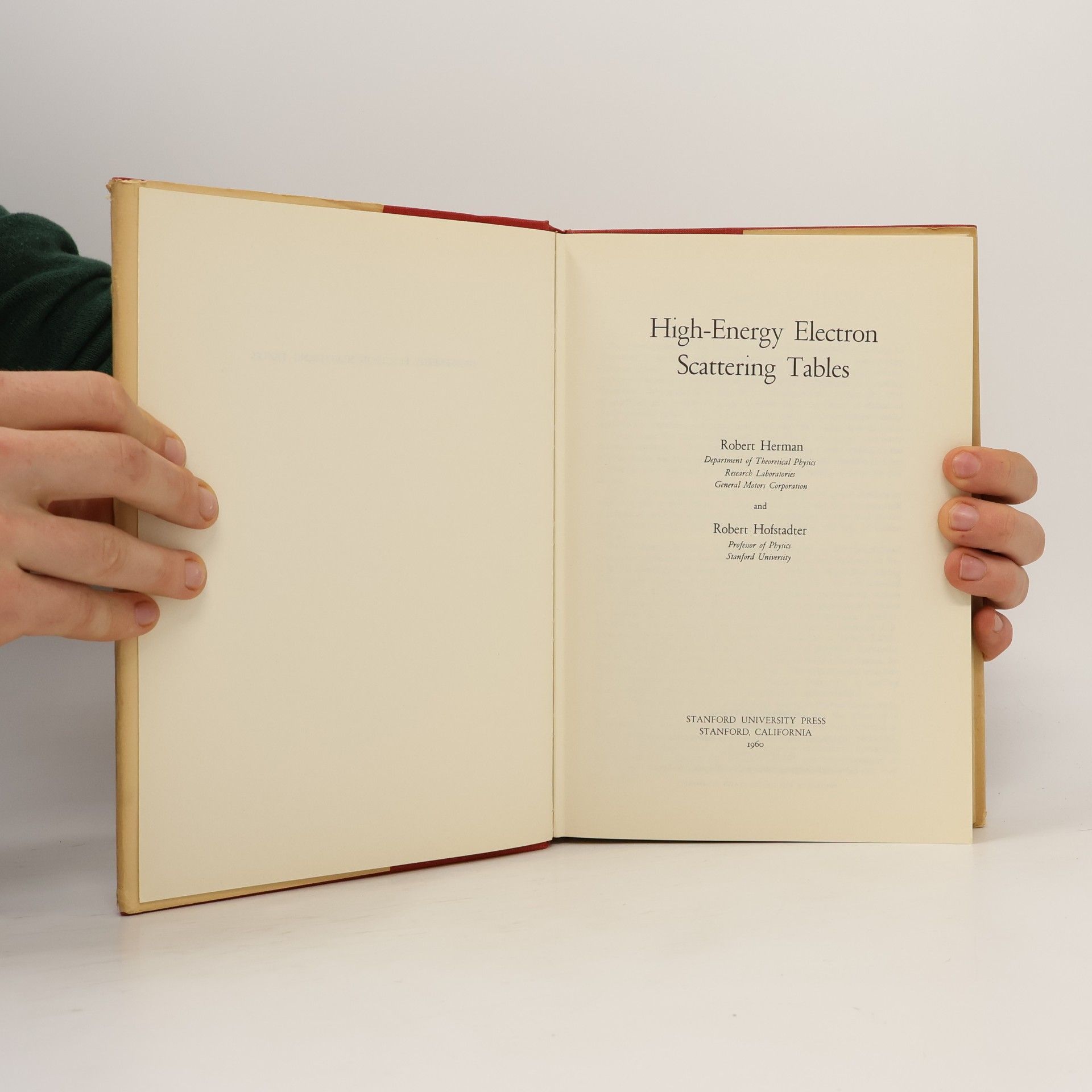 Robert Herman High-Energy Electron Scattering Tables