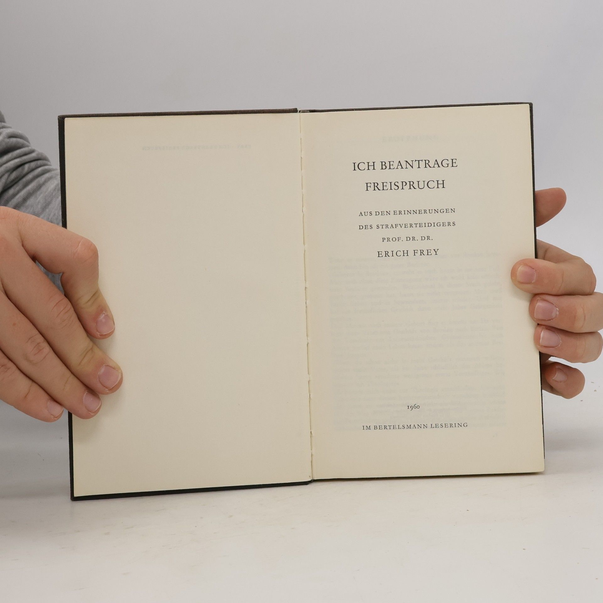 Erich Frey Ich Beantrage Freispruch