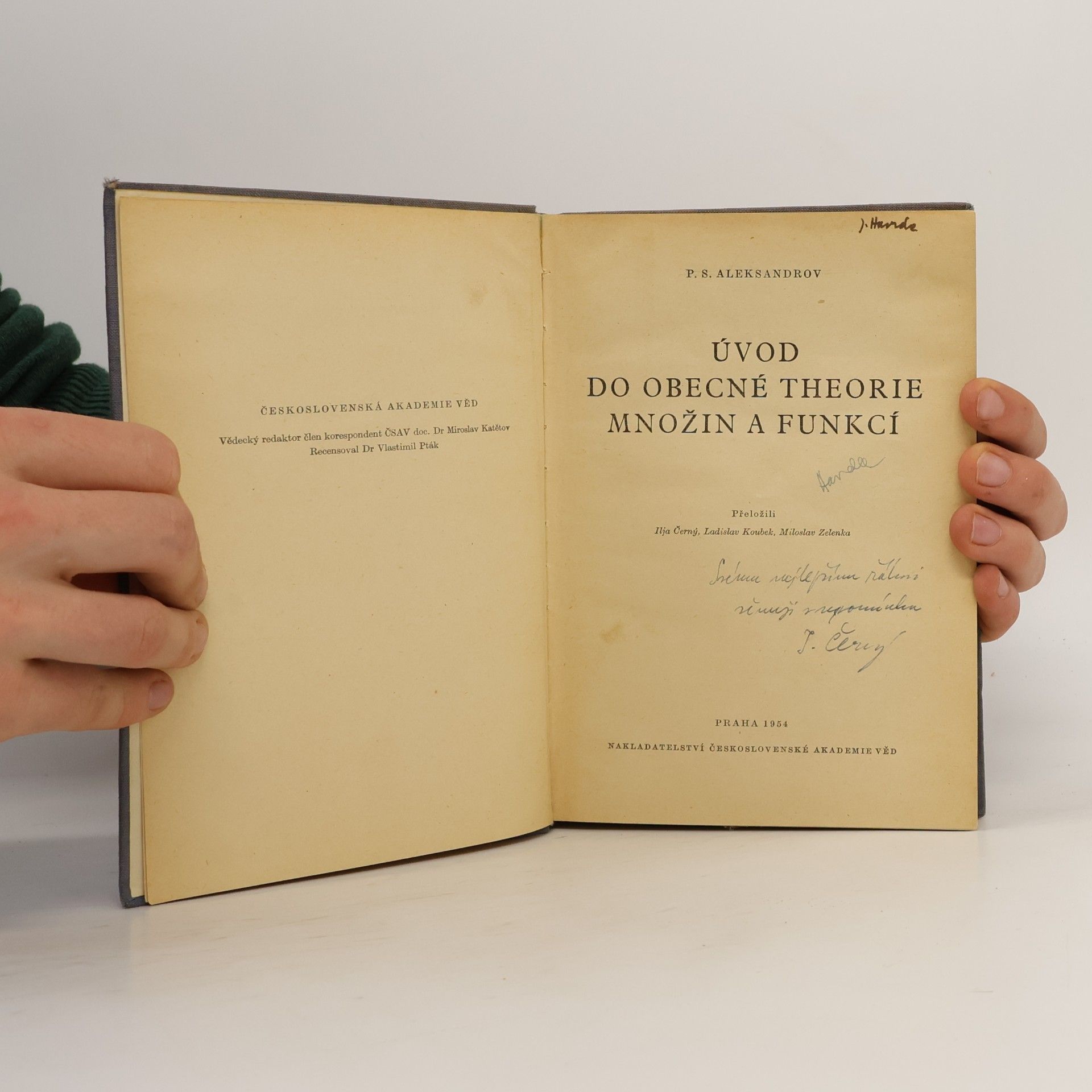 P. S. Aleksandrov Úvod do obecné theorie množin a funkcí