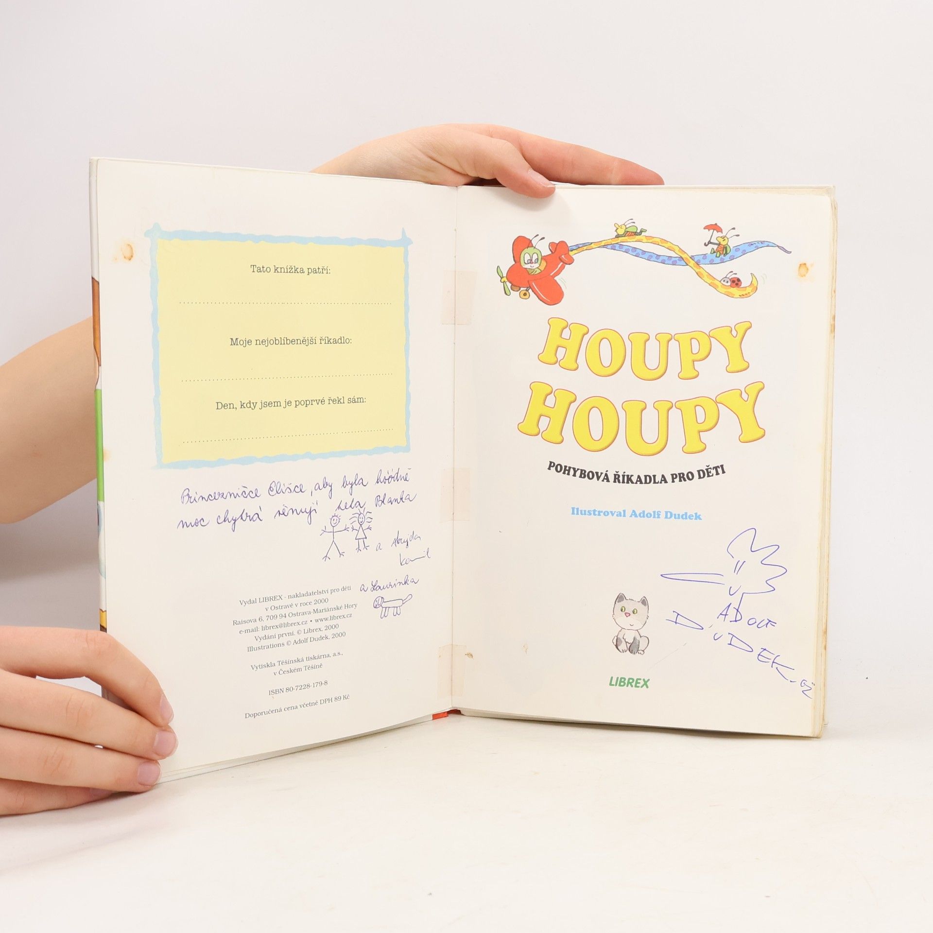 Adolf Dudek Houpy, houpy. Pohybová říkladla pro děti.